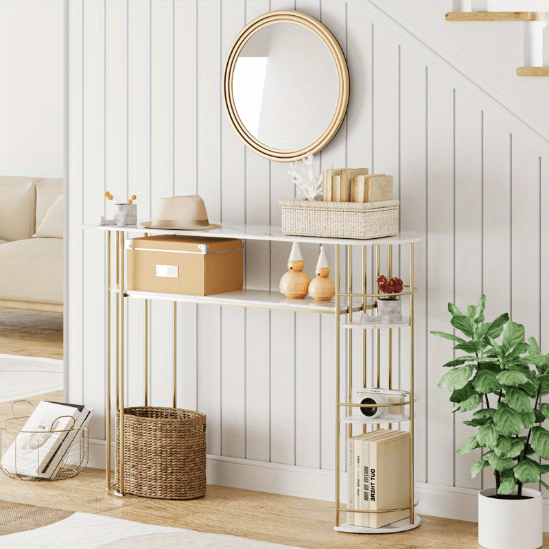 Modern 110 cm Narrow Console Table - Perfect for Entryway, Living Room, or Behind Couch | Sleek Design