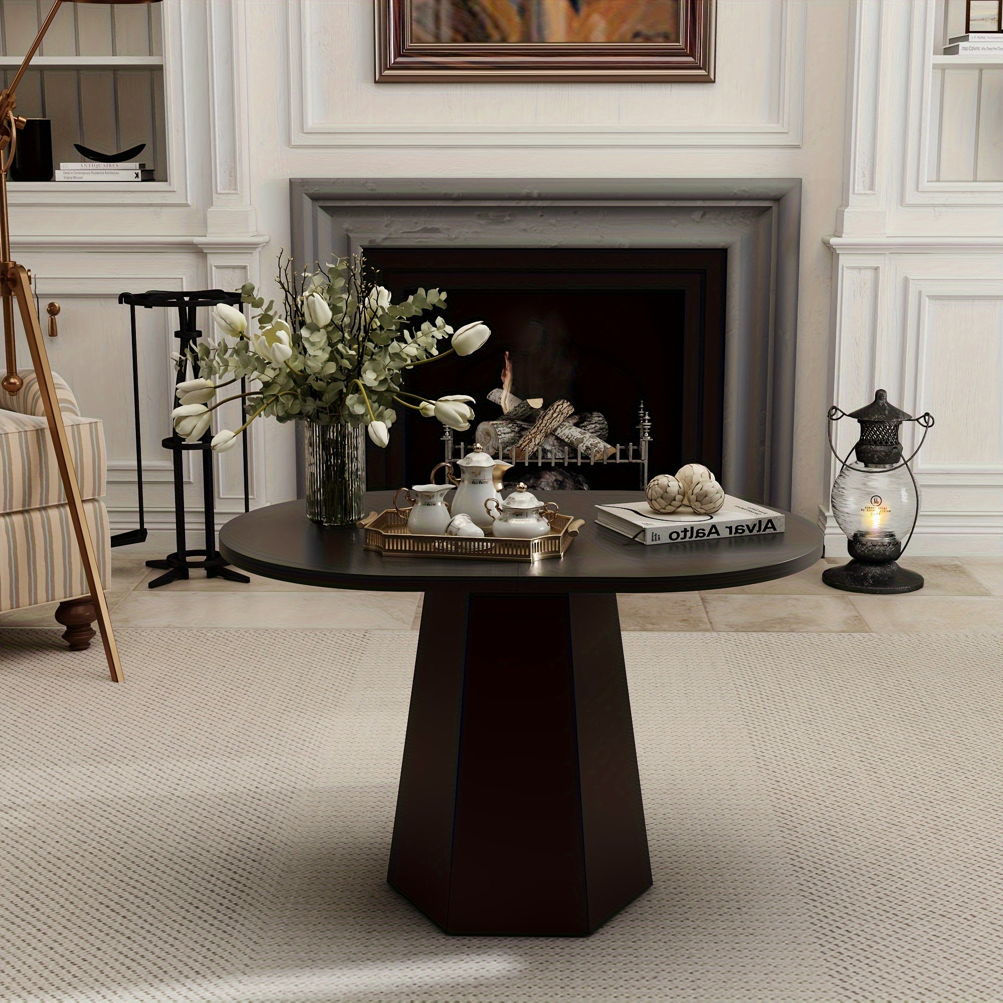 Black All Wood Coffee Table - Exuding Elegance And Simplicity With Great Decorative Appeal