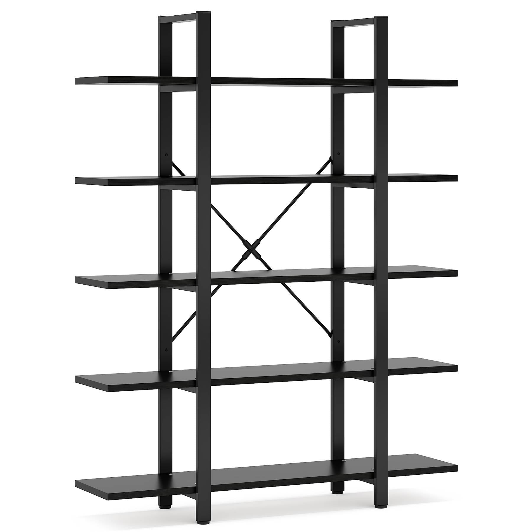 5-Tier Bookshelf, Open Etagere Bookcase Storage Display Rack (in cm)