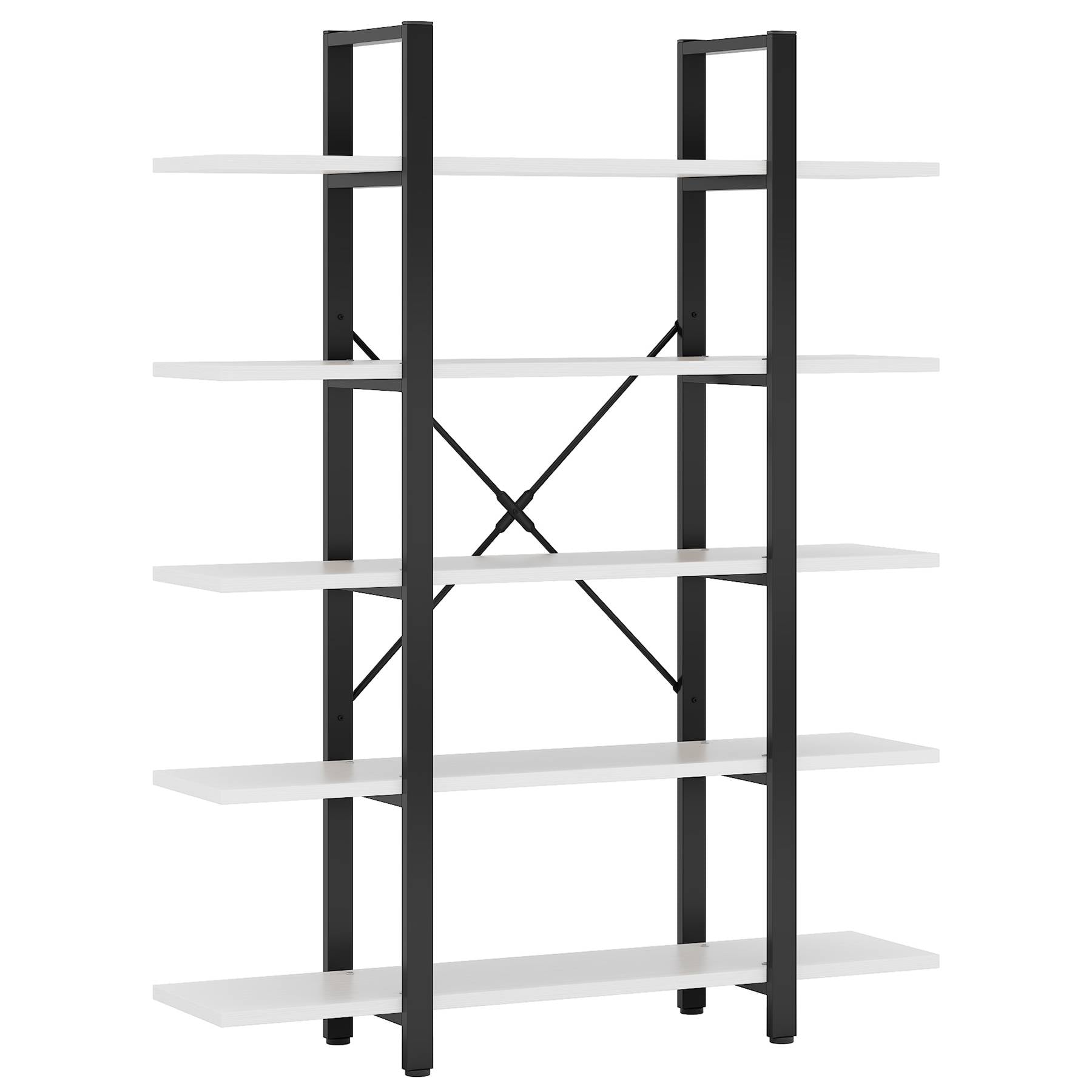 5-Tier Bookshelf, Open Etagere Bookcase Storage Display Rack (in cm)