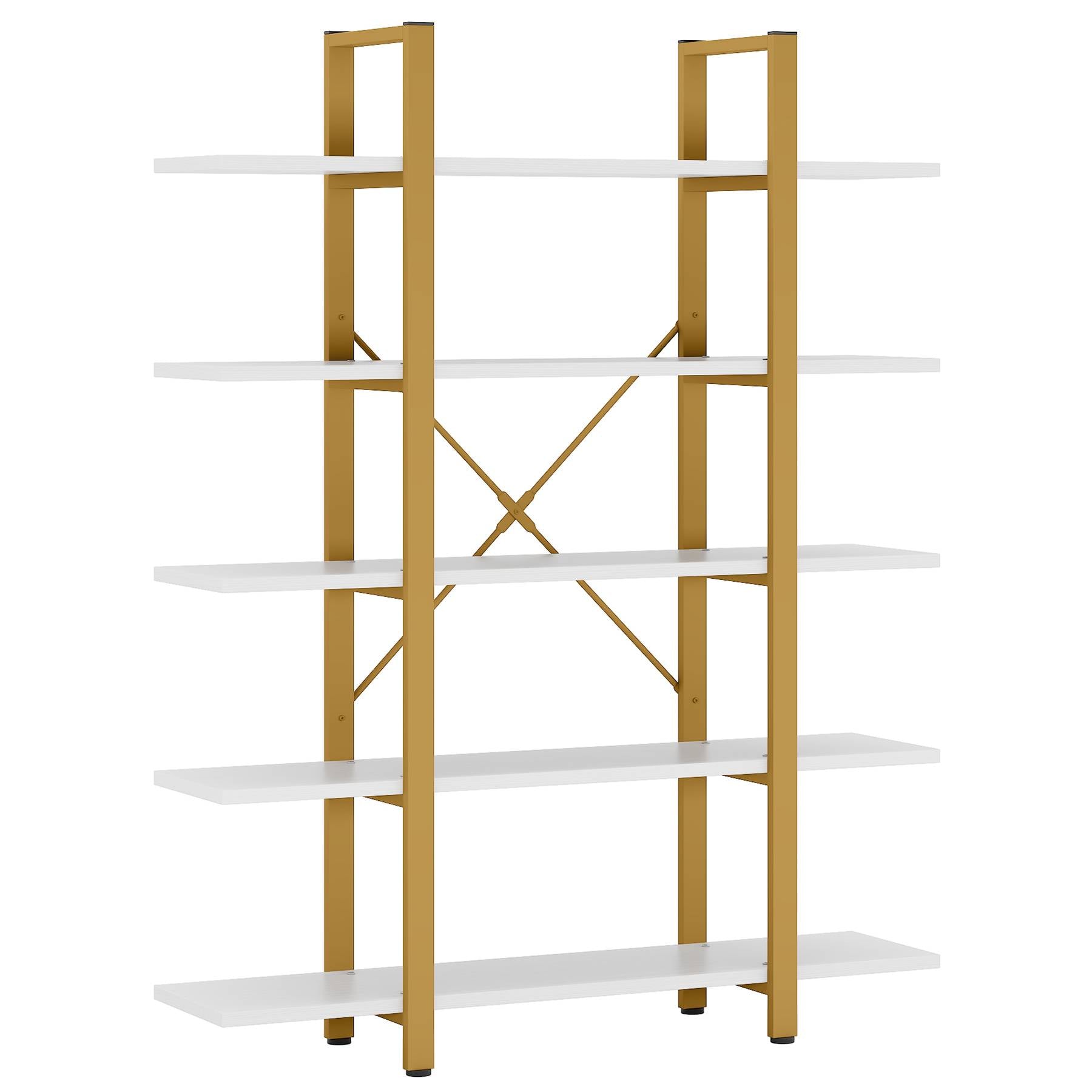 5-Tier Bookshelf, Open Etagere Bookcase Storage Display Rack (in cm)