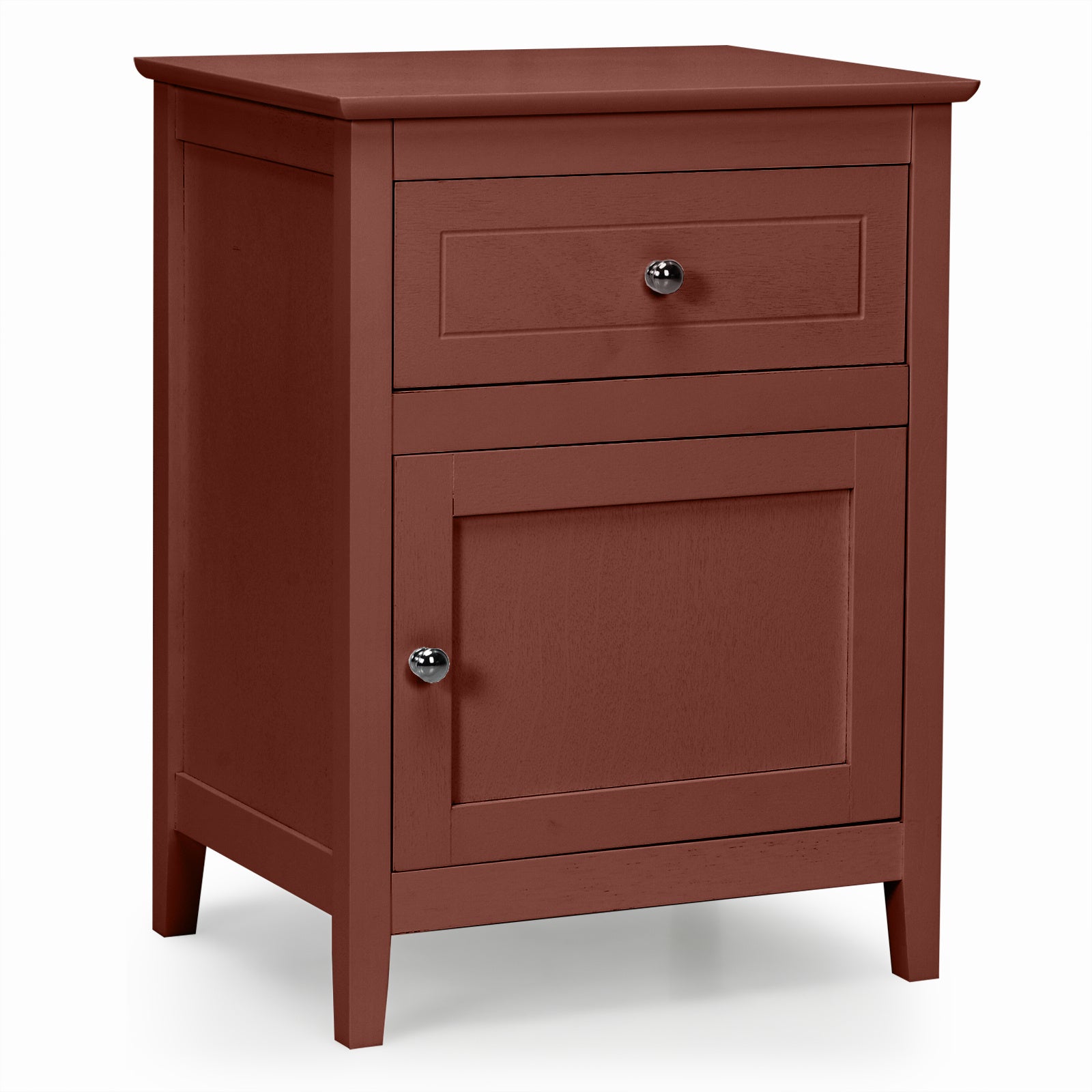 Nightstand with Drawer Accent Side End Table Storage Cabinet Cherry