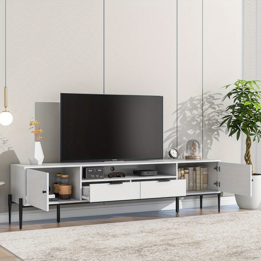 Modern TV Console, Entertainment Center with Storage for Living Room 70.86x15.74x21.85inch