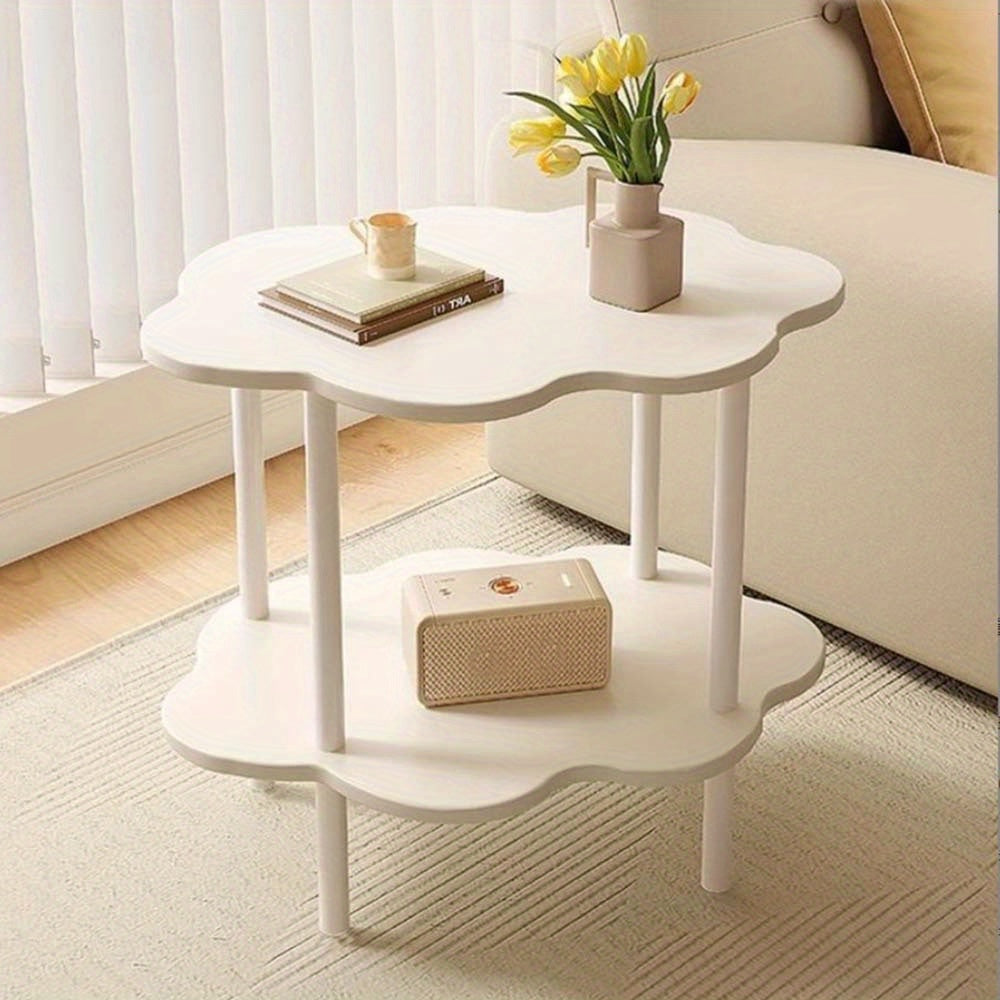 1 Pcs Side Table, Small Side Tables Bedroom, Sofa End Table, Bedside Table For Living Room Kitchen Garden Bedroom, Small Accent Table (white)