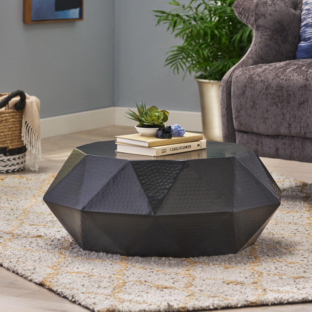 Polygonal Coffee Table for Living Room/ Bedroom, No Need Assembly