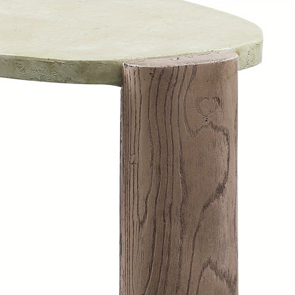 Weathered Grey And Oak Oblong Coffee Table