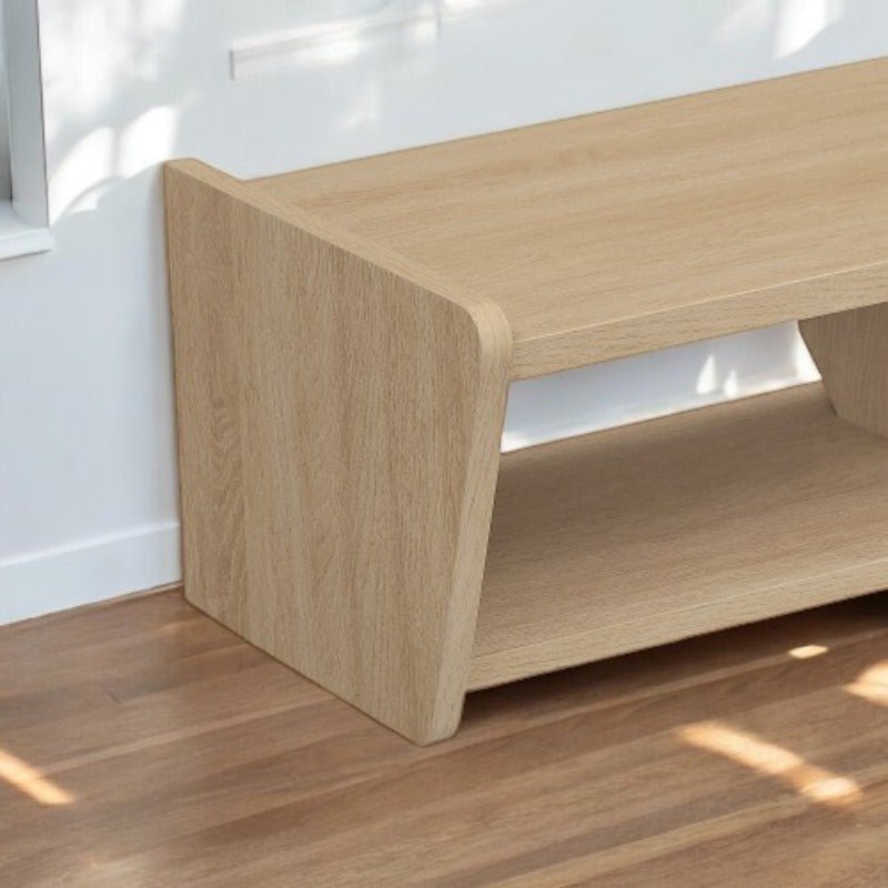 Coastal Modern Wall Mounted TV Stand, Space Saving and Stylish for Your Home Entertainment