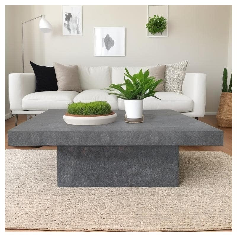 Square Wood Top Coffee Table, Garden Houses