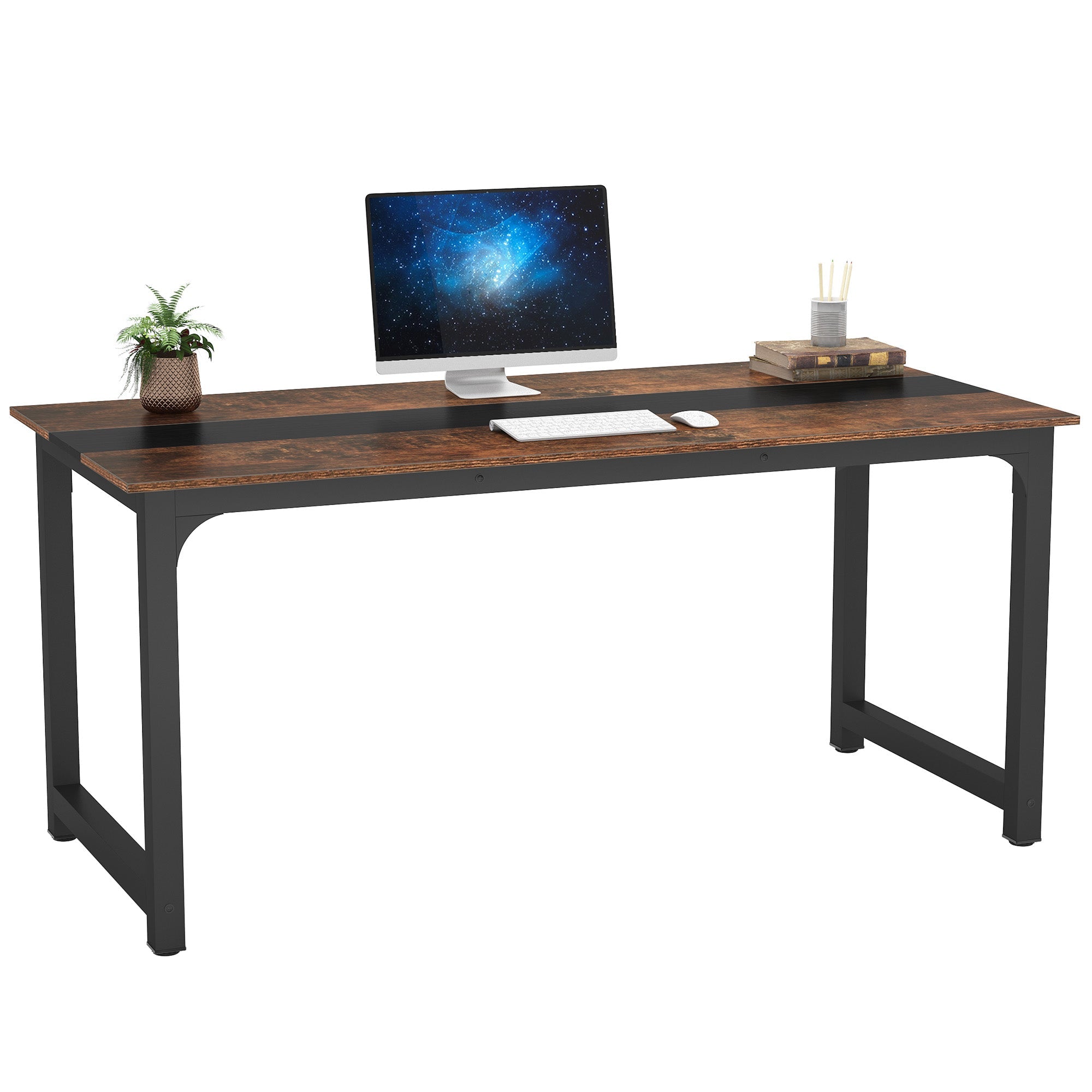 Simple Conference Table, Rectangular Meeting Table Computer Desk (Dimensions in cm)