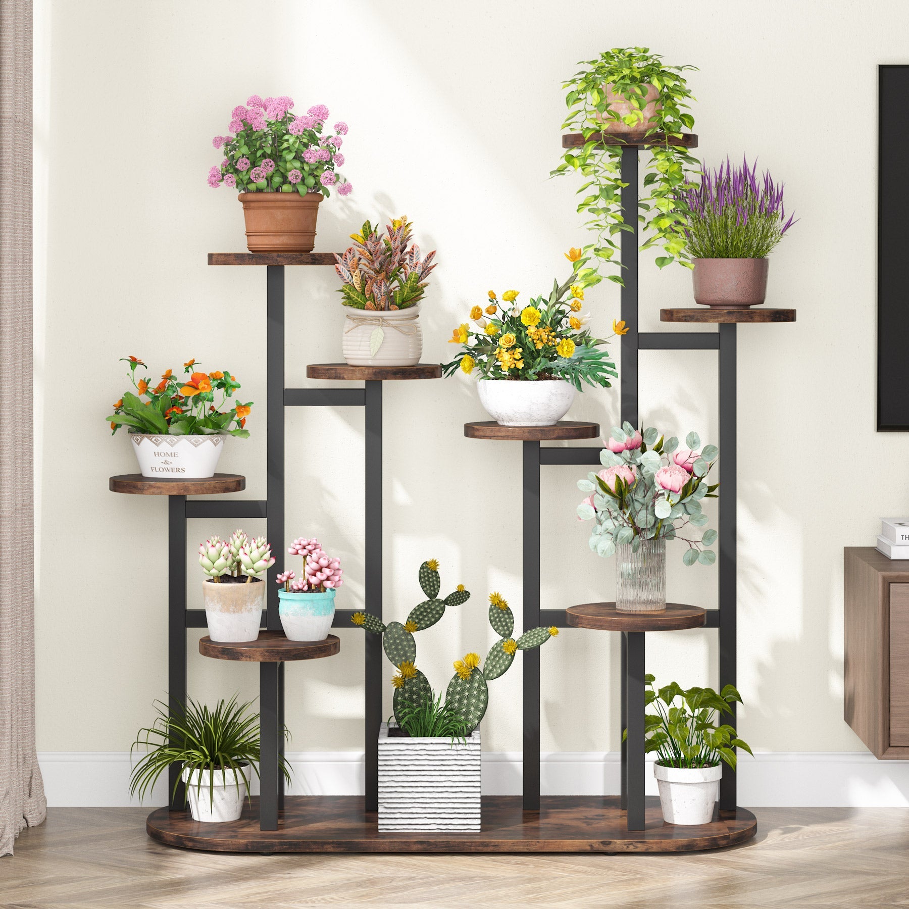 Multi-Tiered Plant Stand, 28 cm Potted Plant Shelf Flower Stands