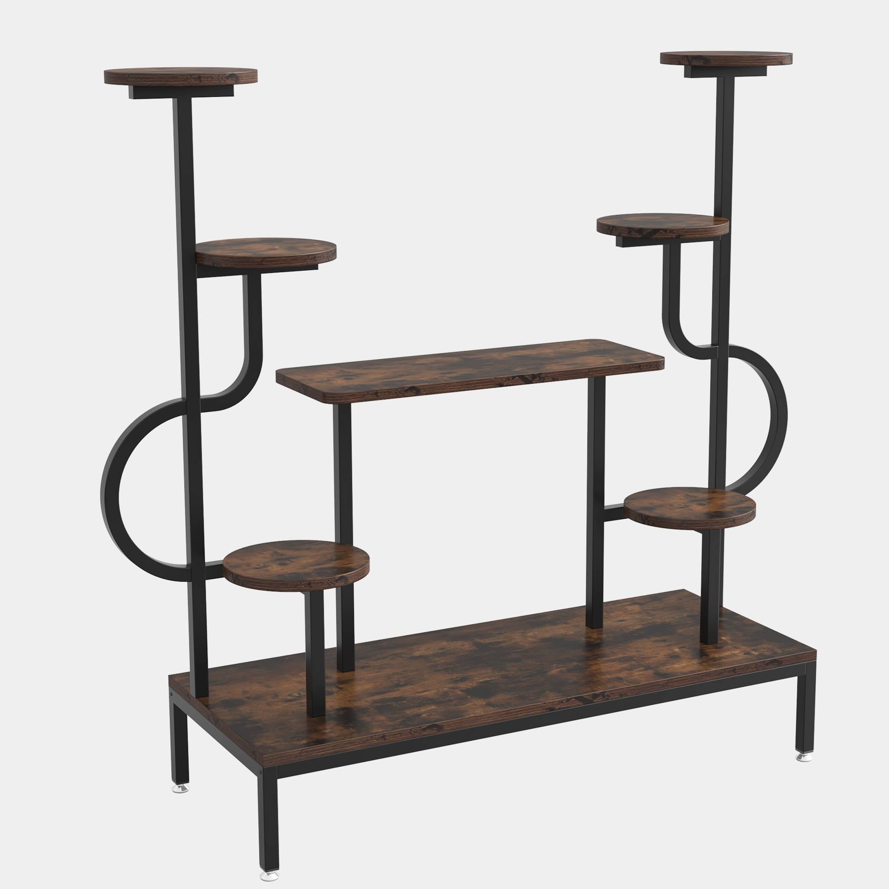 8-Tier Plant Stand, Wood Potted Ladder Holder Flower Rack Shelves (Approx. 20.32 cm per tier)