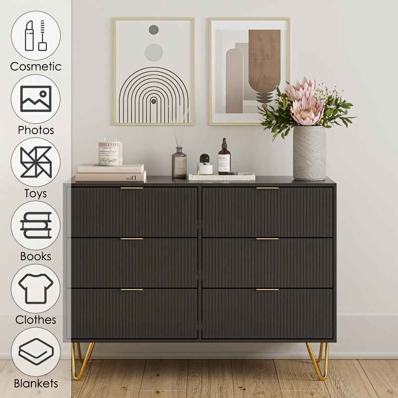 Small Two-color Solid Wood Dresser, Chest Of Drawers, Integrated Bedroom, Simple Modern Desk, Dressing Table, Makeup Cabinet, Bedside Table, Makeup Table, Storage Drawer Units