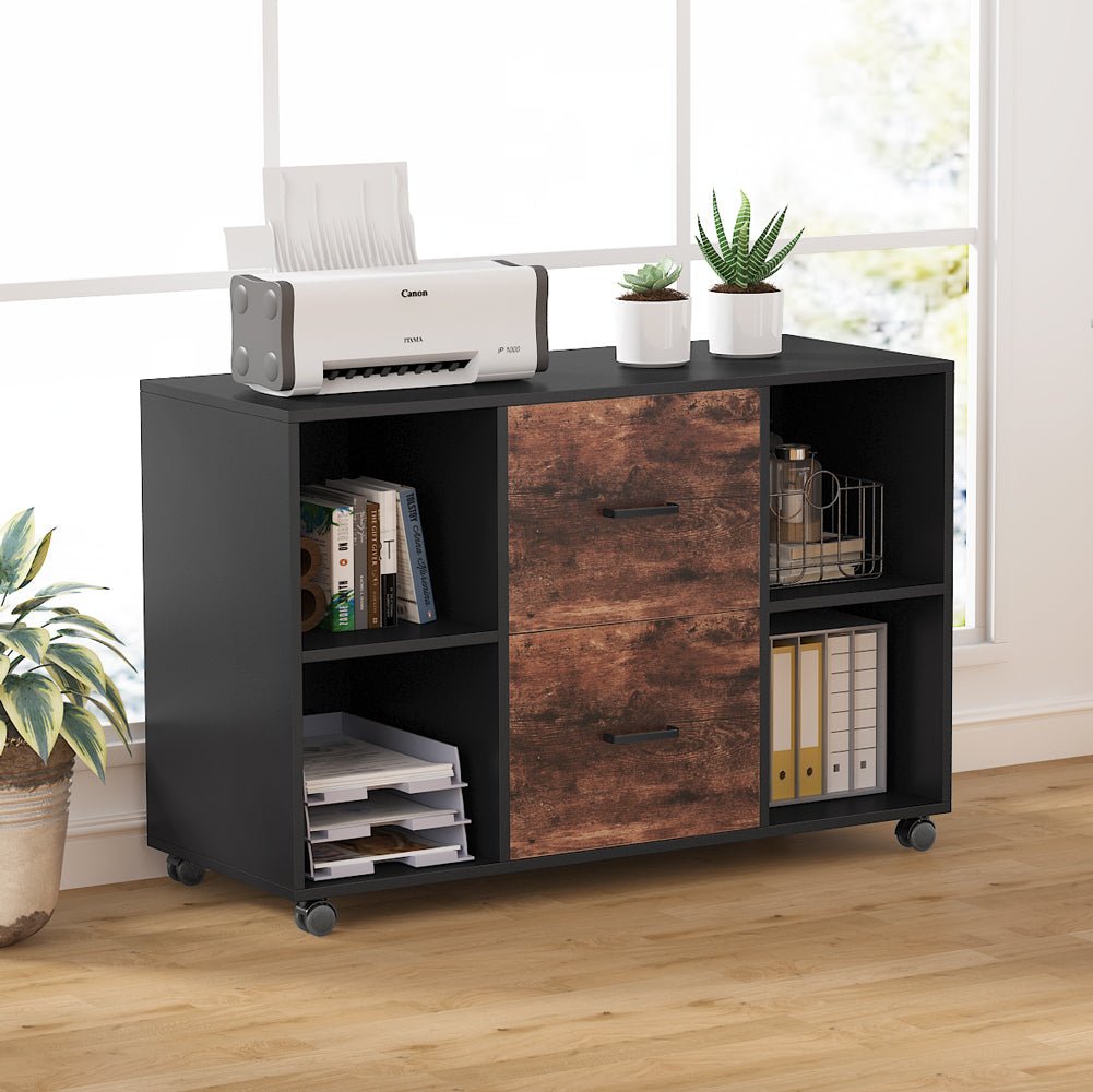 2-Drawer File Cabinet, Large Mobile Filing Cabinet for Letter Size (cm)