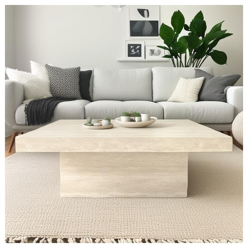 Square Wood Top Coffee Table, Garden Houses