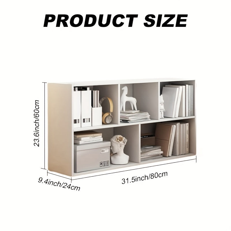 Floor Standing Bookshelf, 78cm Multifunctional Shelf, Living Room Cabinet, Suitable For Office, Study, And Living Room Storage