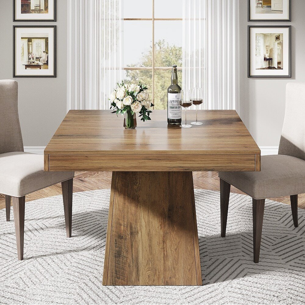 80 cm Dining Table, Square Farmhouse Kitchen Table Dinner Table