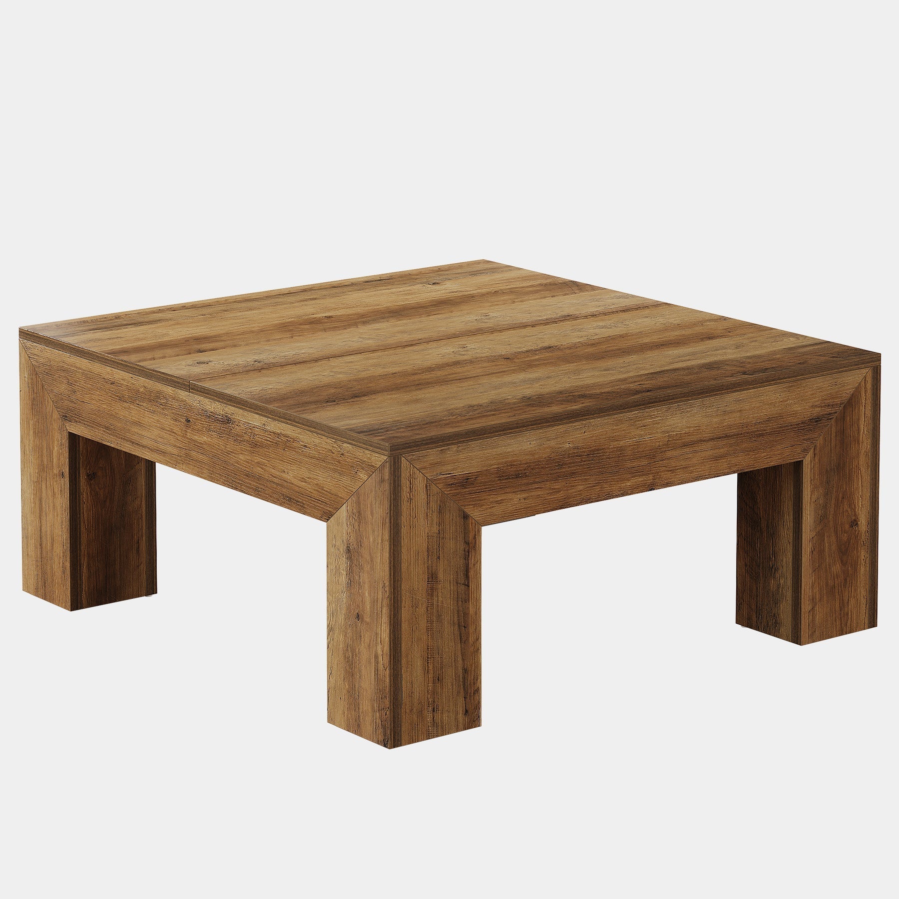 99 cm Coffee Table, Farmhouse Square Accent Center Cocktail Table