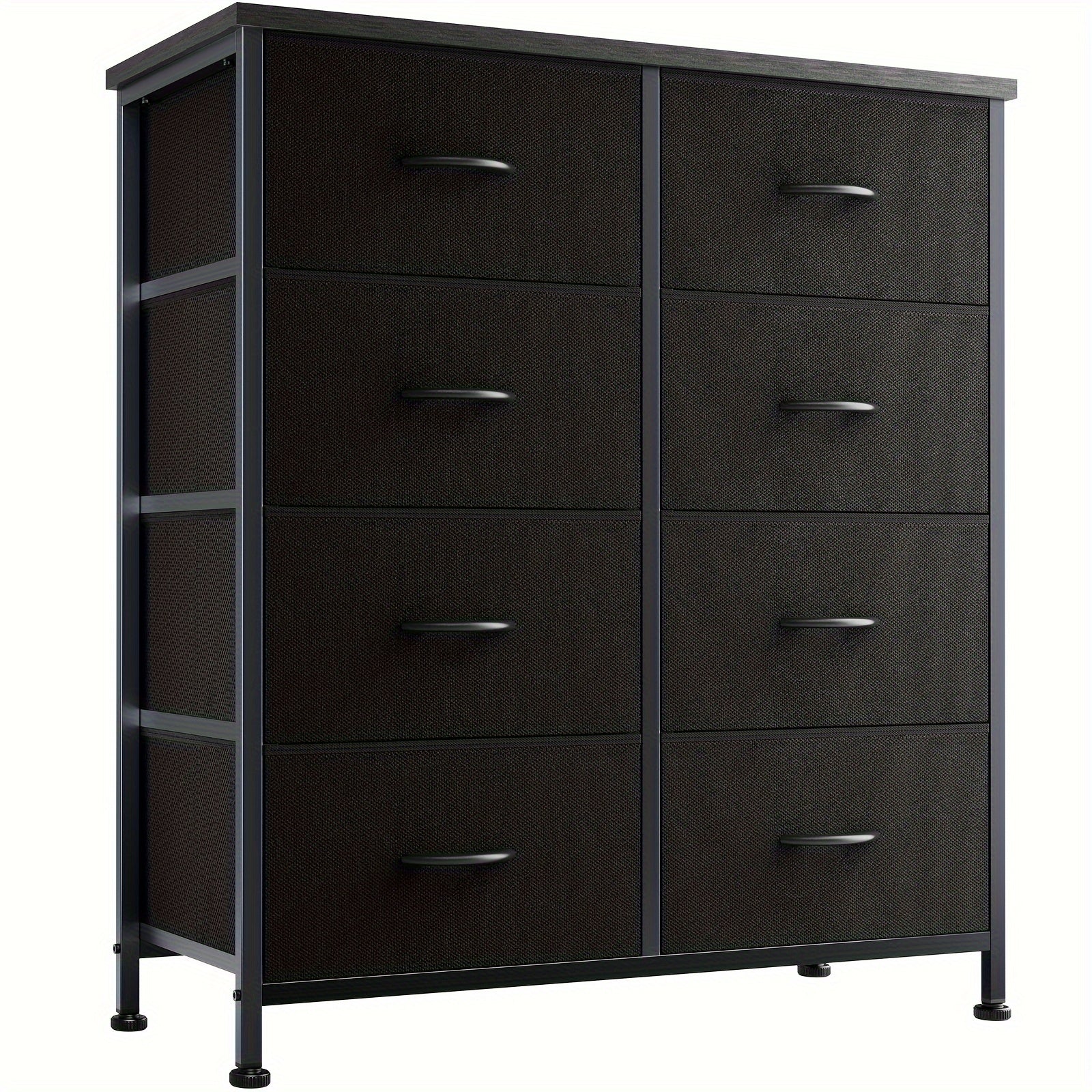 8-Drawer Dresser, Storage Cabinet With Sturdy Steel Frame, Clothes Organizer With Fabric Drawer For Bedroom, Living Room, Furniture For Office, Hotel For Store Display