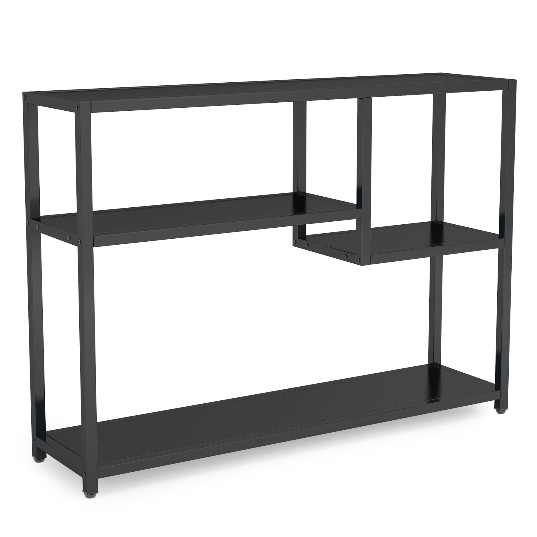 109 cm Console Table, Small Entryway Table with Storage Shelves