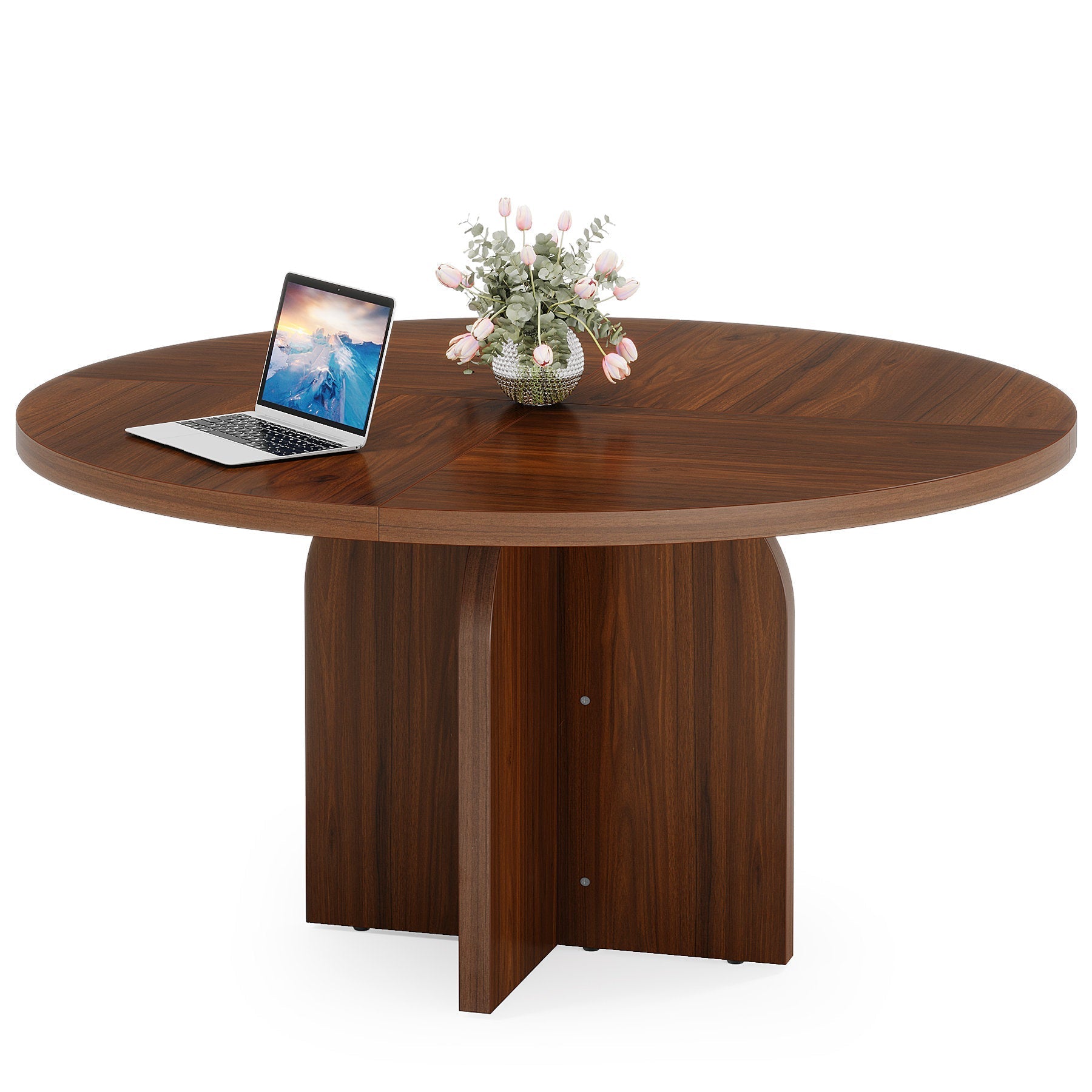 120 cm Conference Table, Round Sturdy Meeting Room Table