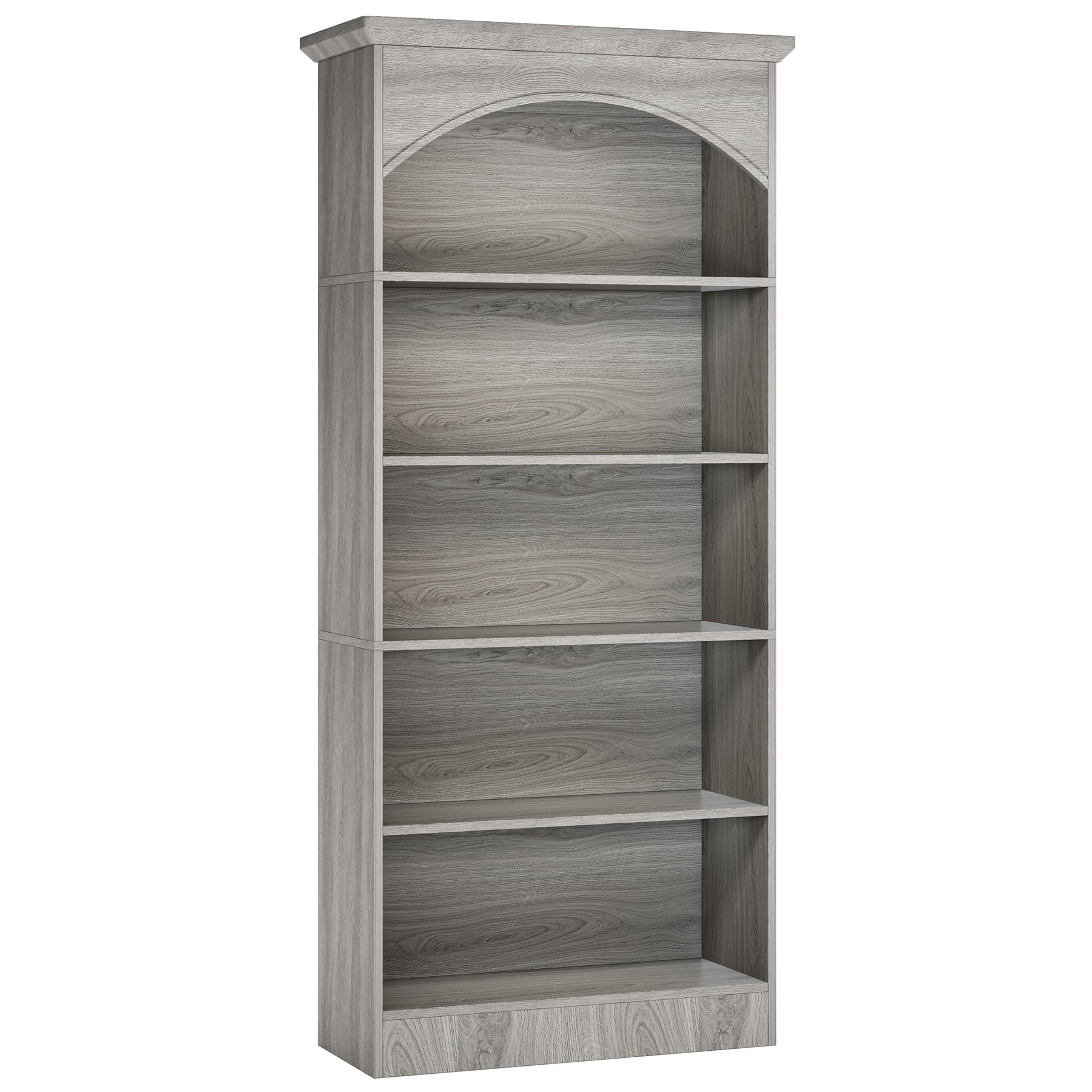 5-Shelf Bookcase, 180 cm Tall Bookshelf with Storage Shelves