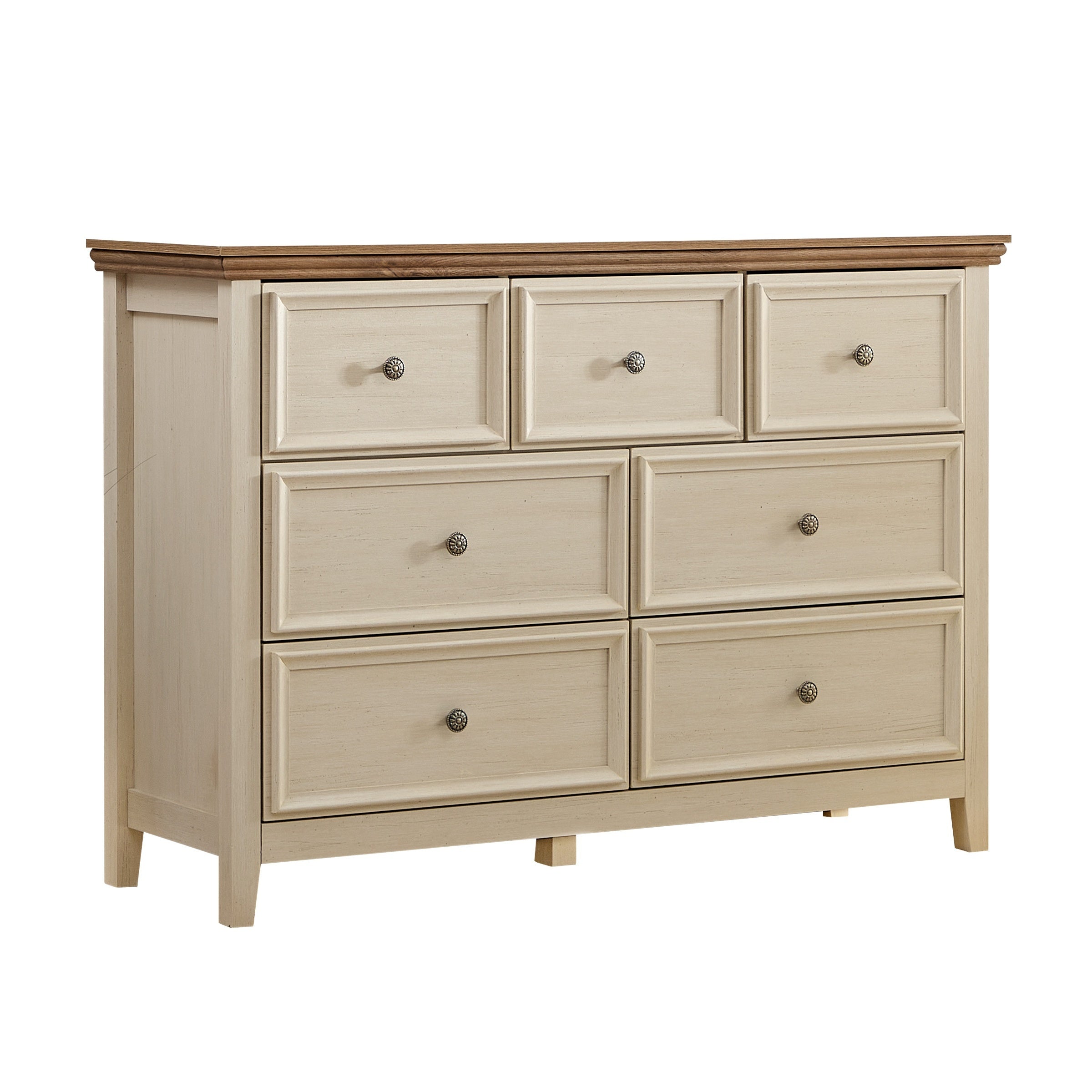 Dresser For Bedroom With 6 Drawers, 5 Drawer Tall Chest Of Drawers For Bedroom Beige Wood, Modern Storage Cabinet With 7 Drawers For Home Office, Dressing Room, Entryway