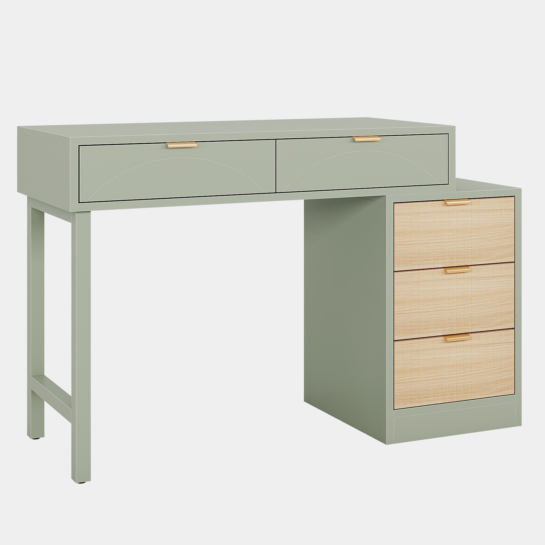 140 cm Computer Desk, Modern Home Office Desk Study Desk