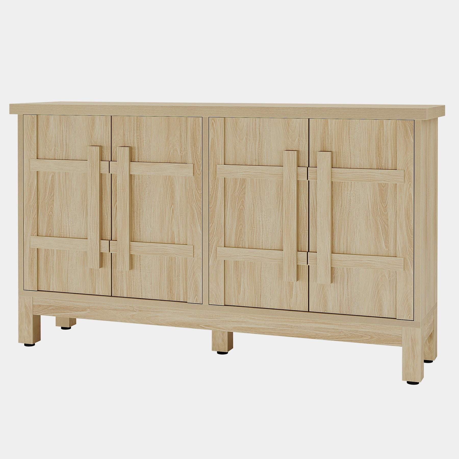 140 cm Sideboard Buffet, Farmhouse Sideboard Cabinet Credenzas with Storage