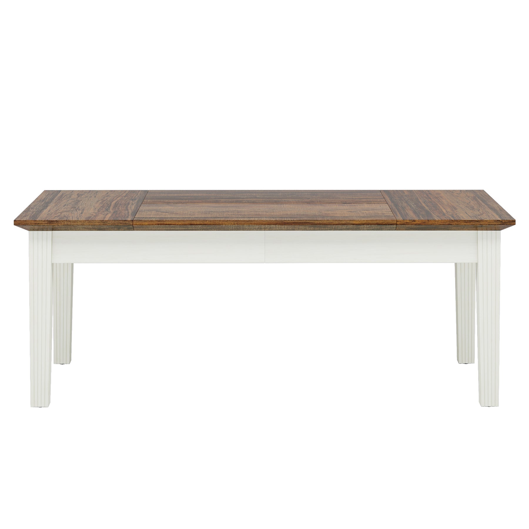 157 cm Dining Table, Farmhouse Rectangular Kitchen Table for 4-6