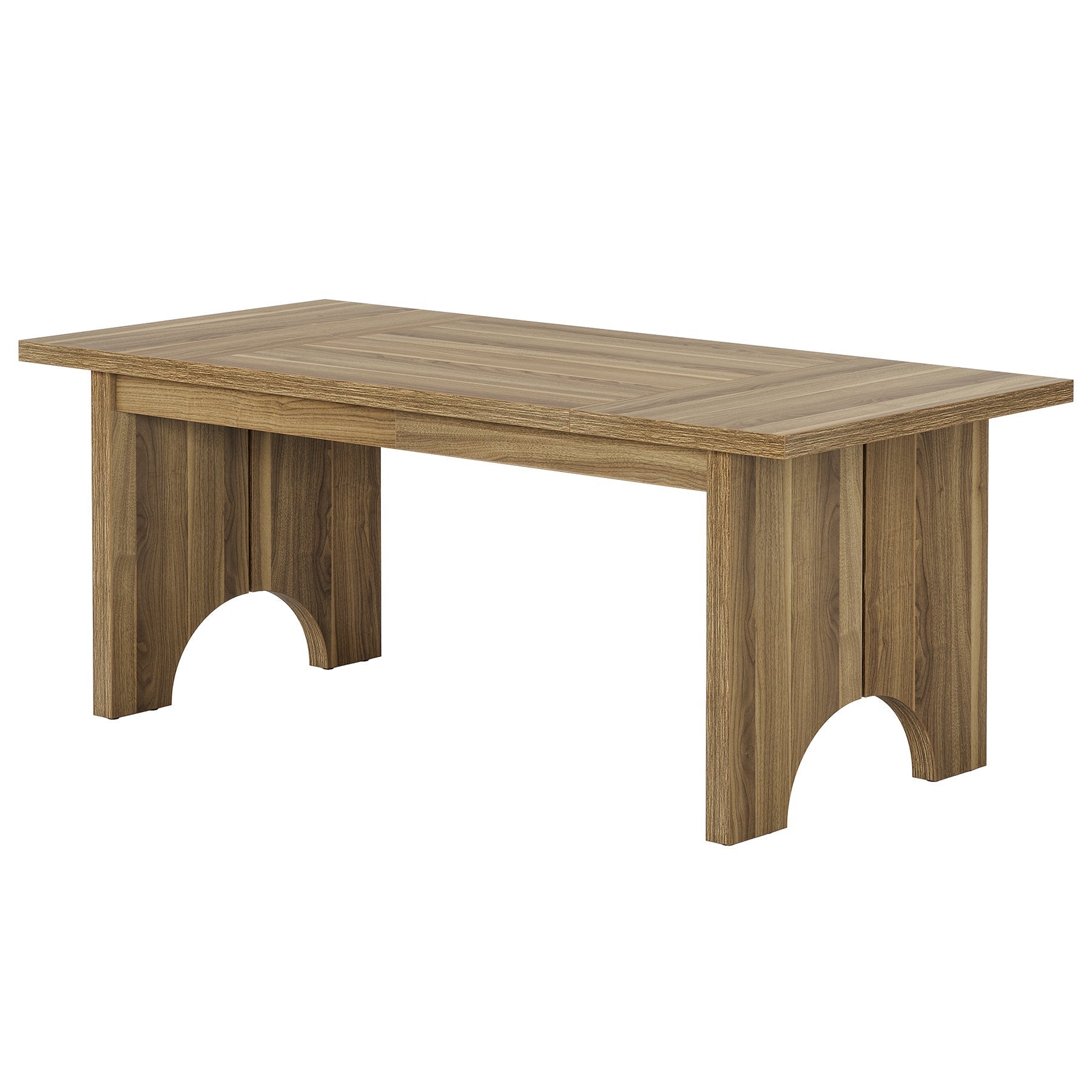 160 cm Dining Table, Farmhouse Kitchen Dinner Table for 6 People