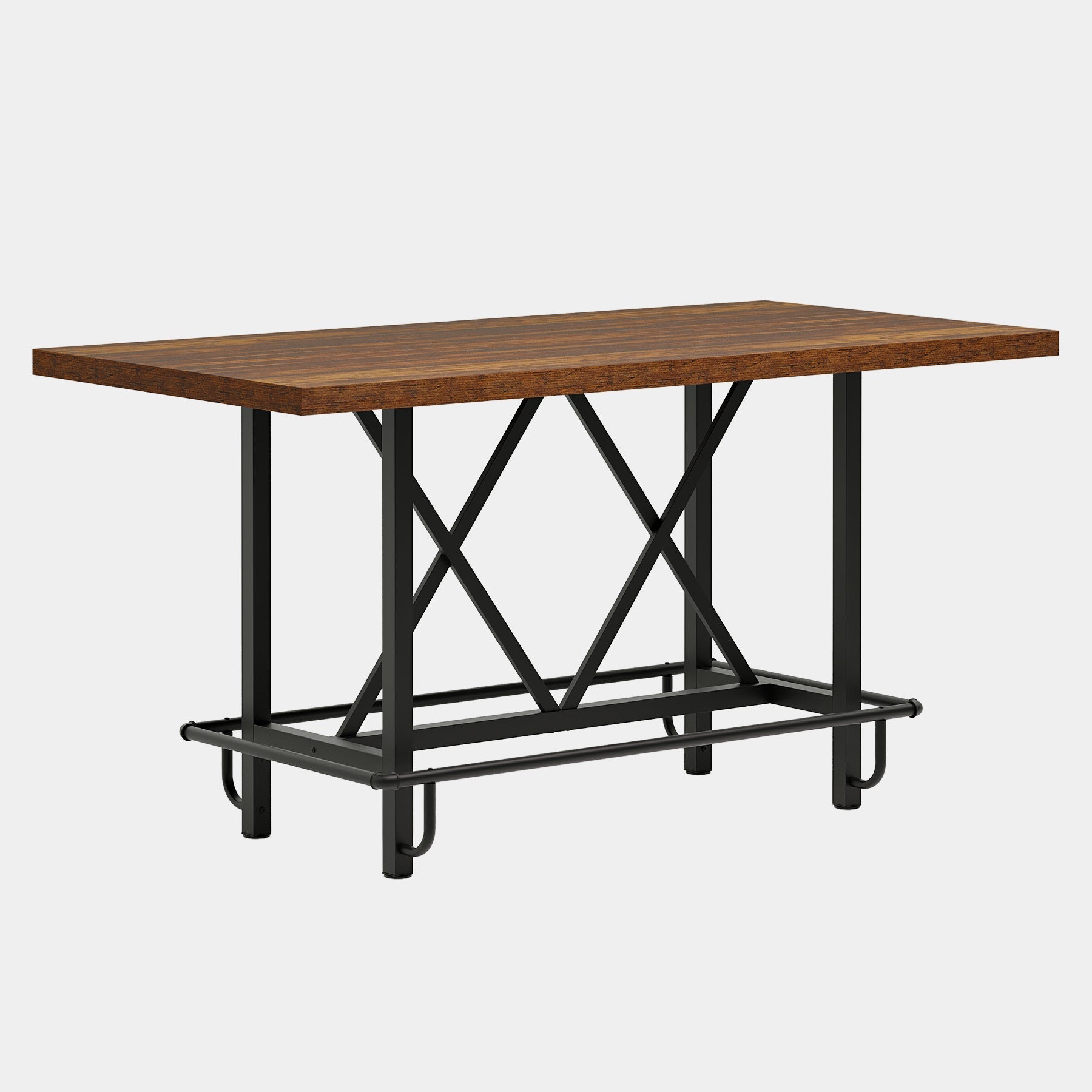 160 cm Dining Table, Rectangular Kitchen Table for 6 People