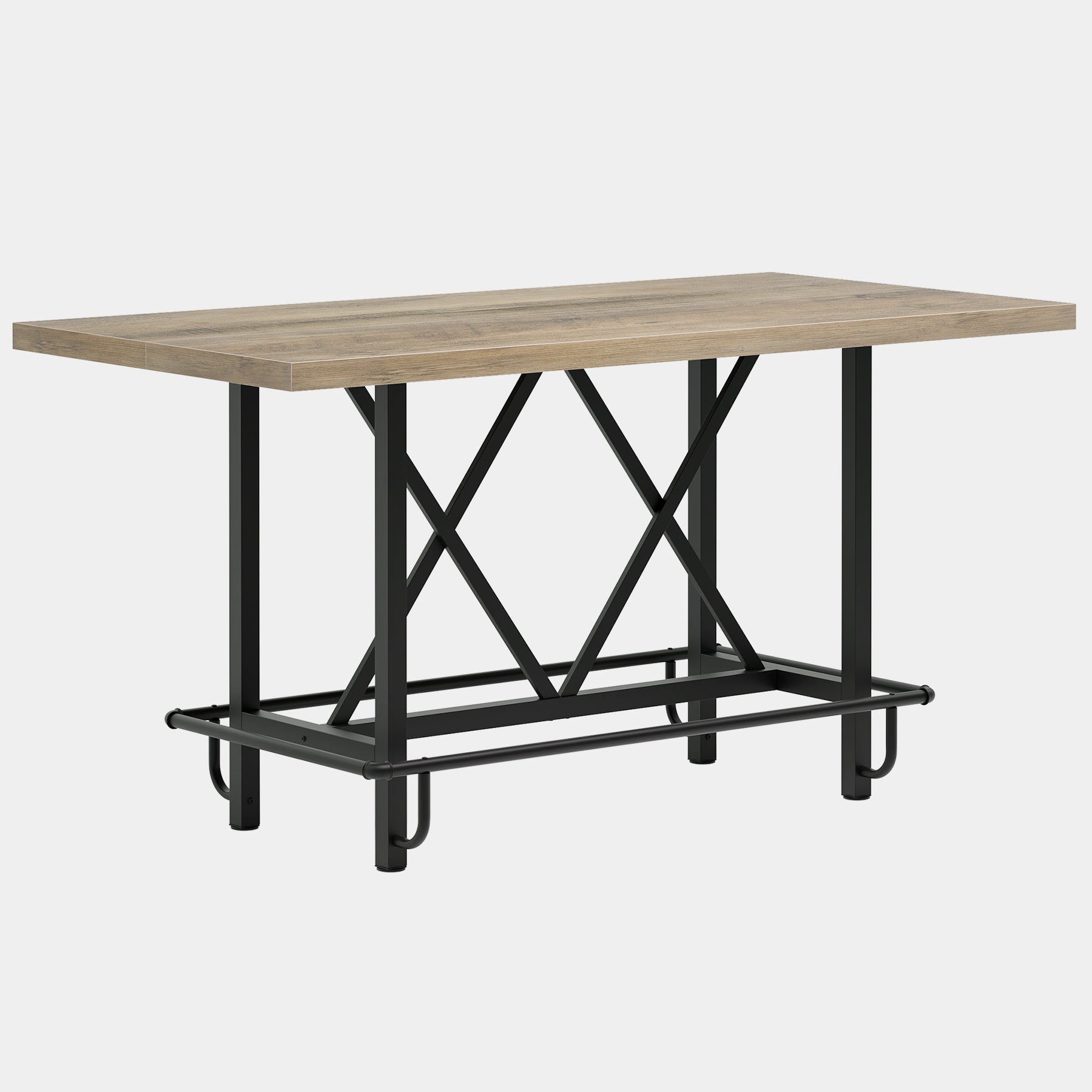 160 cm Dining Table, Rectangular Kitchen Table for 6 People