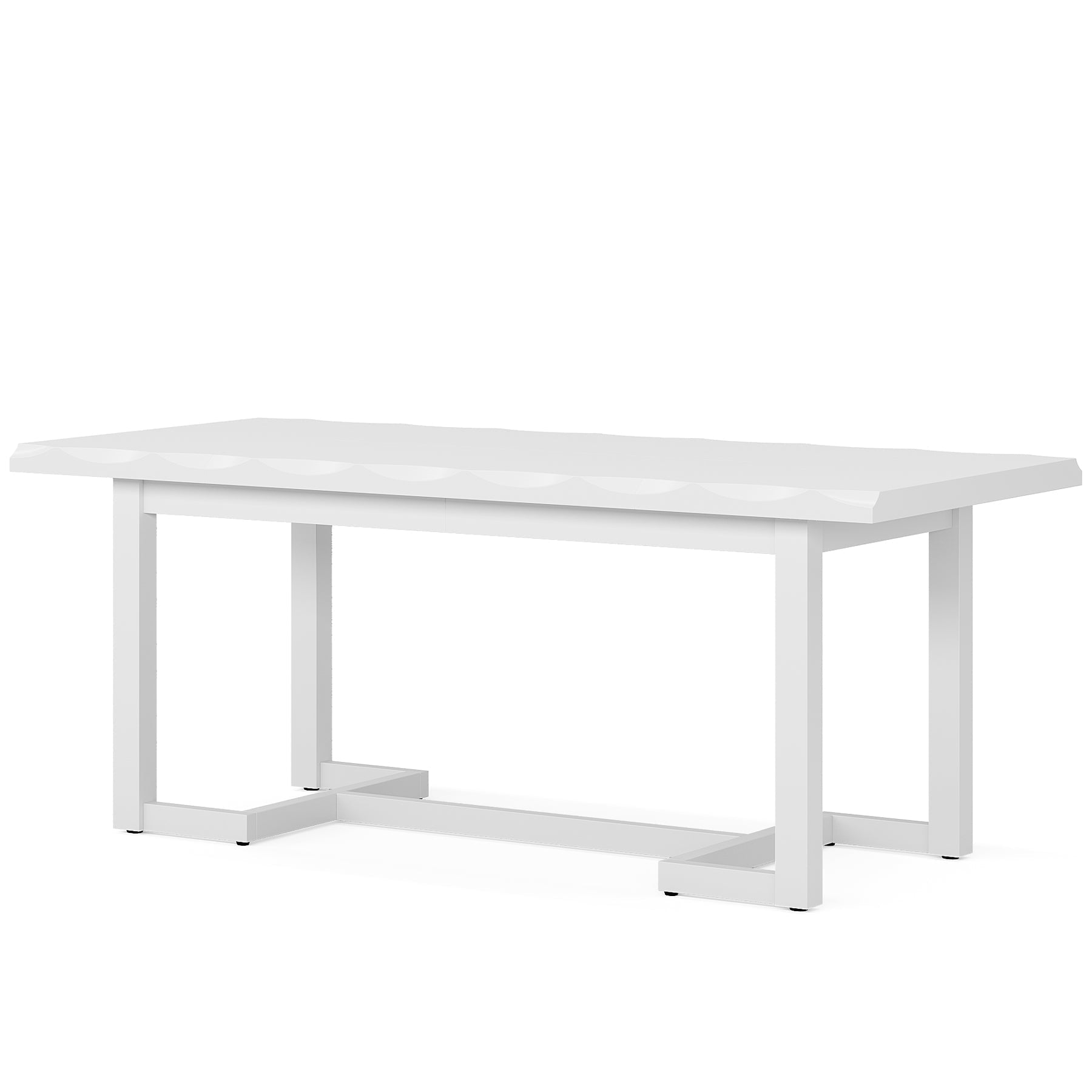 160 cm Dining Table, Rectangular Wood Kitchen Table for 4-6