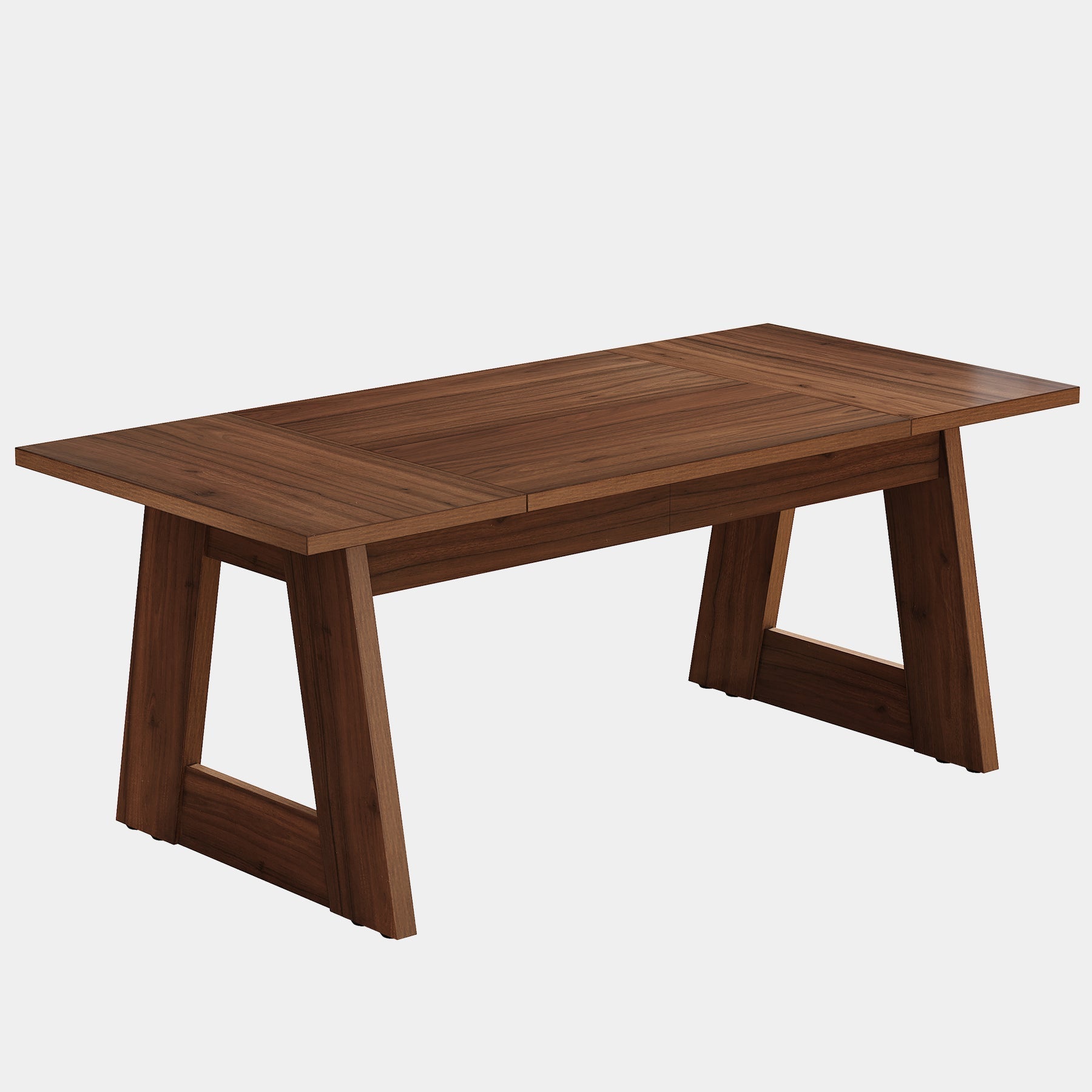 160 cm Dining Table, Wood Farmhouse Kitchen Table for 4-6