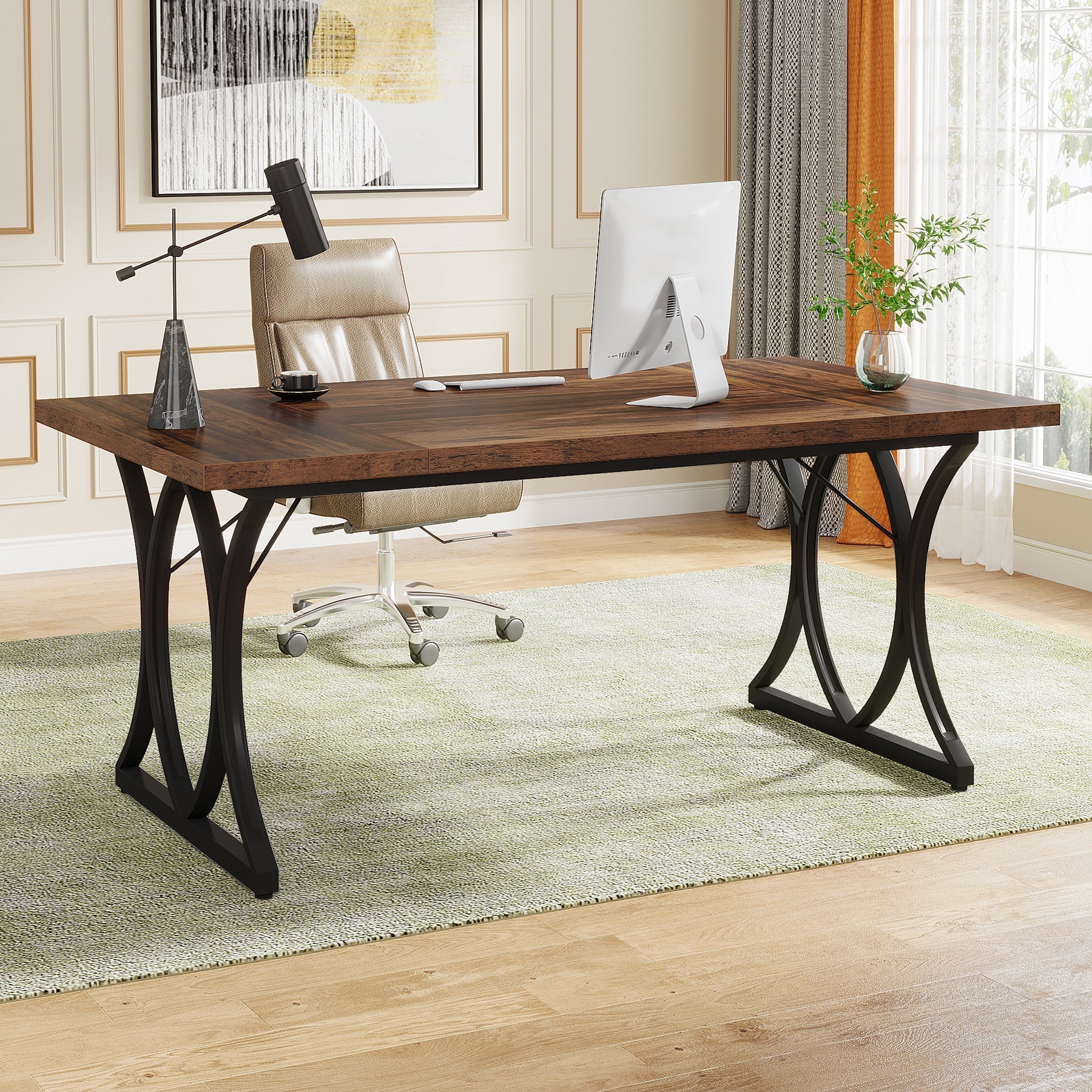 160 cm Executive Desk Modern Computer Desk Home Office Table