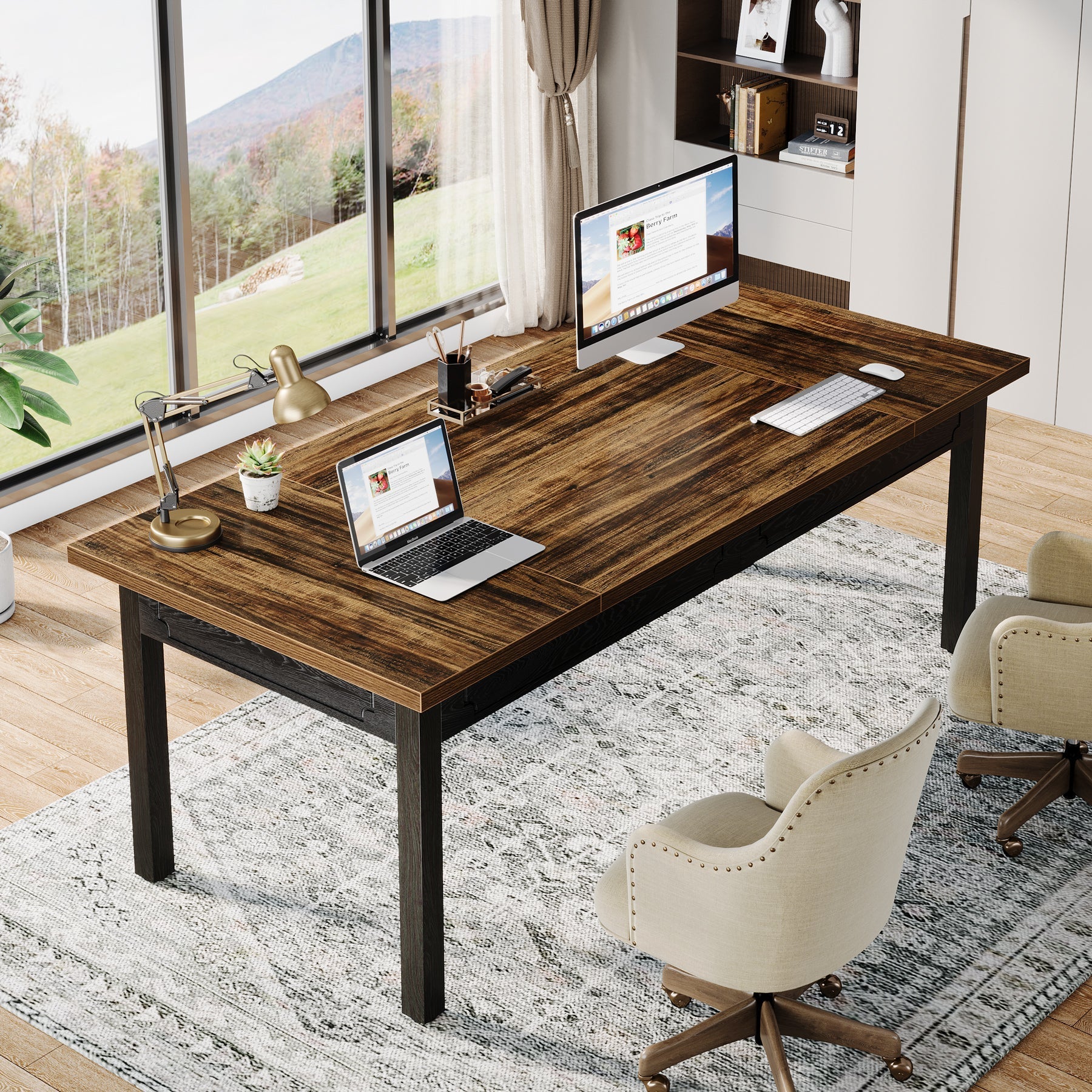 160 cm Executive Desk, Modern Computer Desk Office Desk