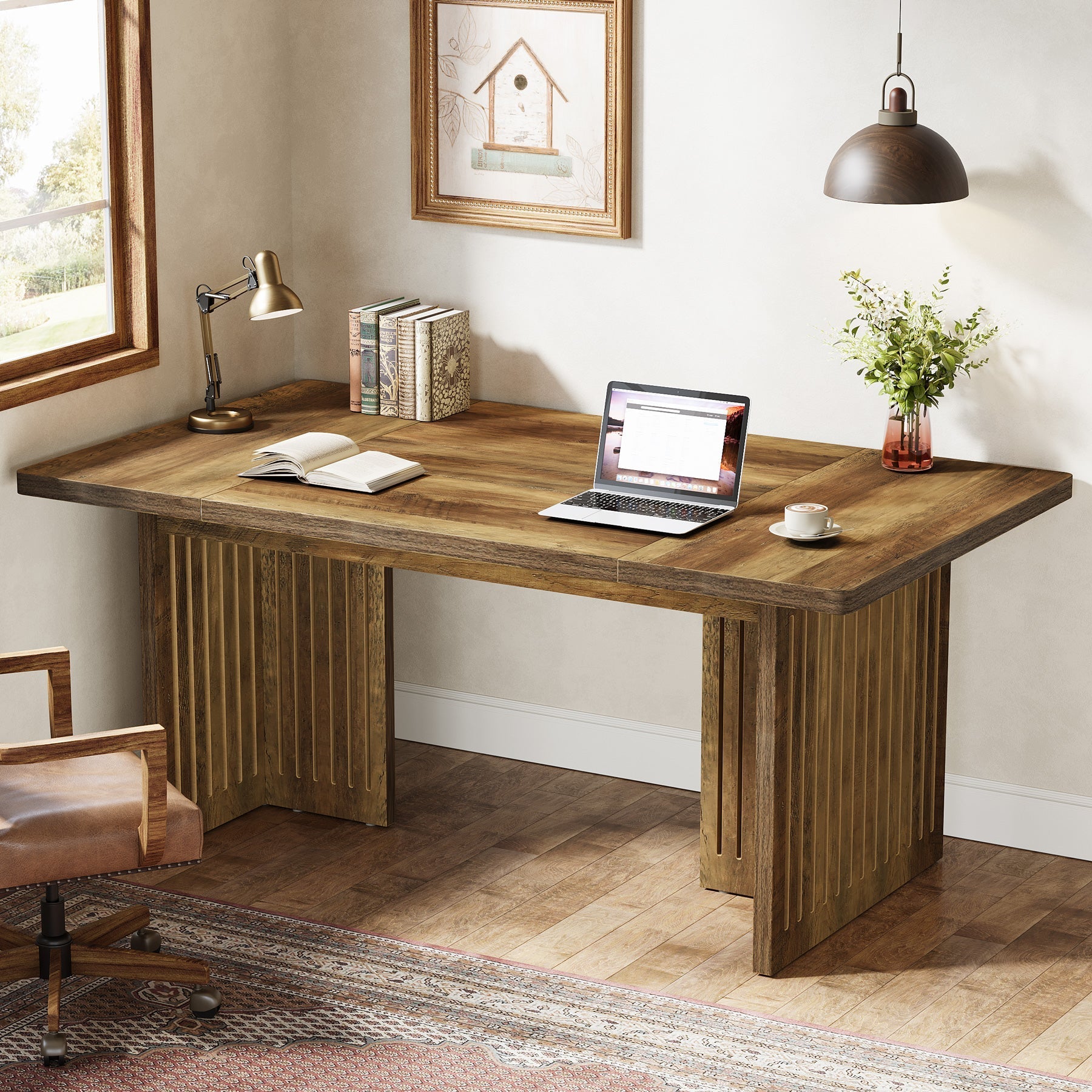 160 cm Executive Desk, Modern Computer Desk Study Writing Table