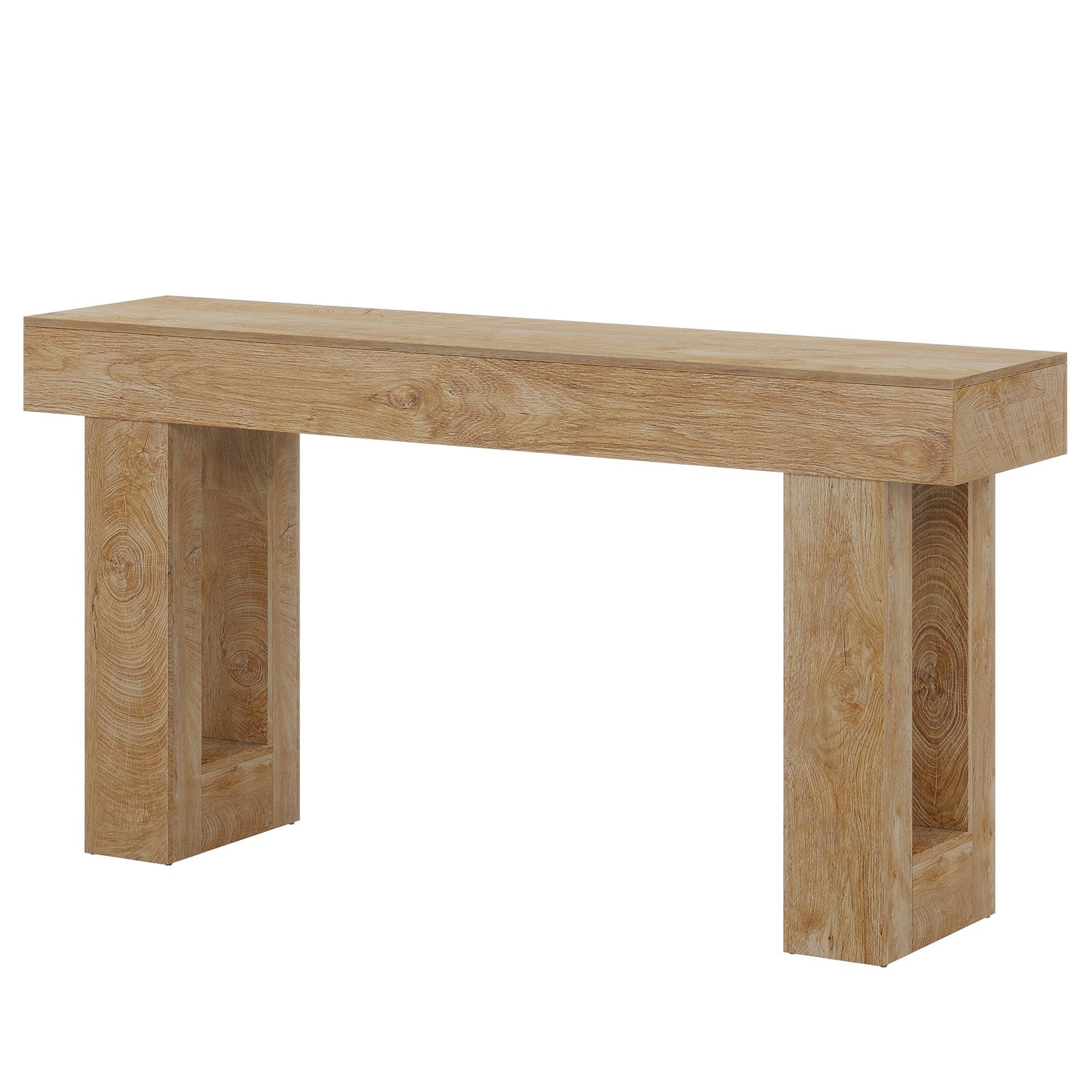 160 cm Console Table, Farmhouse Wooden Sofa Table Entryway Table