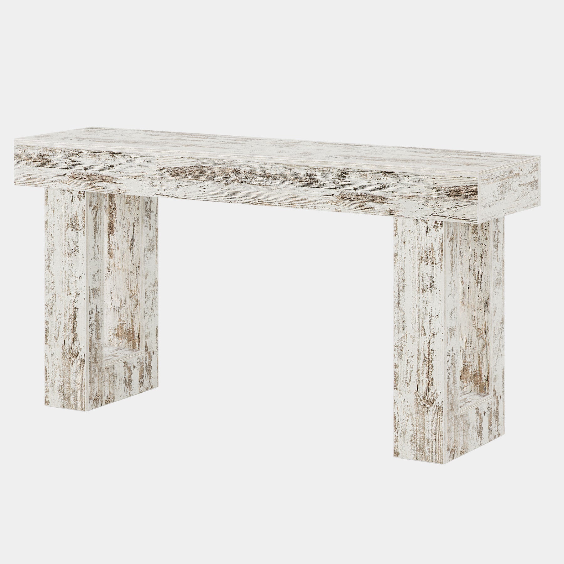 160 cm Console Table, Farmhouse Wooden Sofa Table Entryway Table