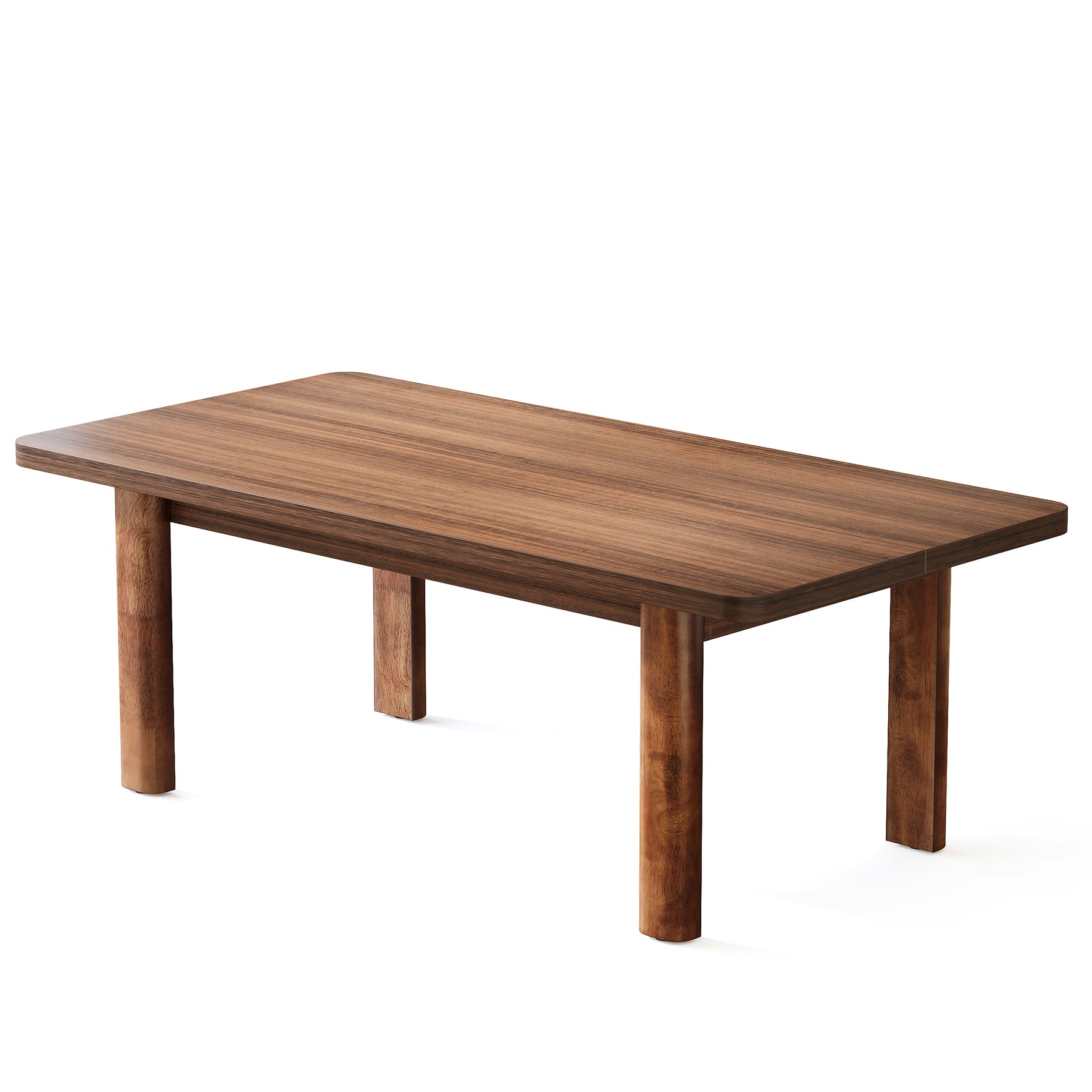 160 cm Dining Table, Wood Farmhouse Kitchen Table for 4-6