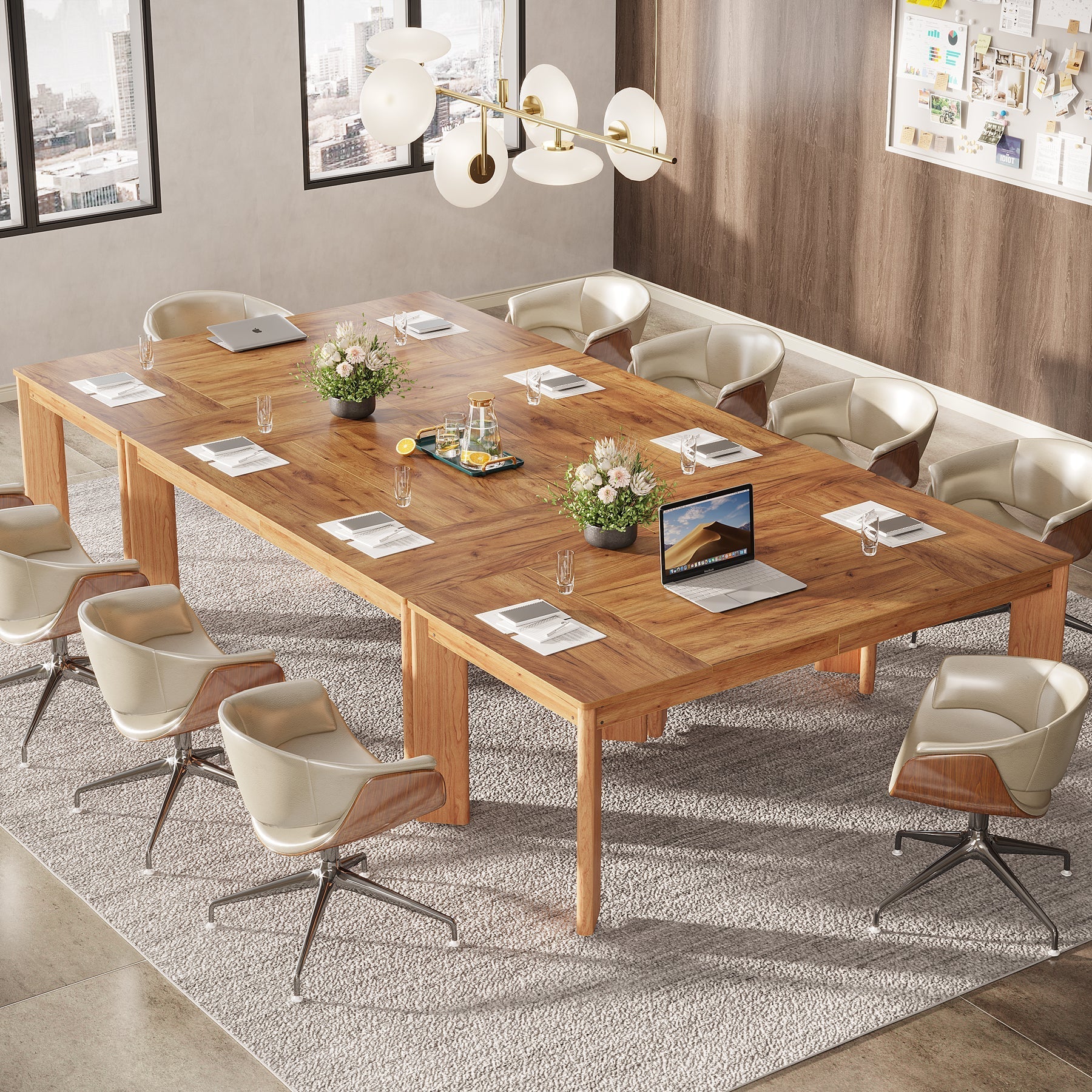 160 cm Executive Desk, Wood Computer Desk Conference Table