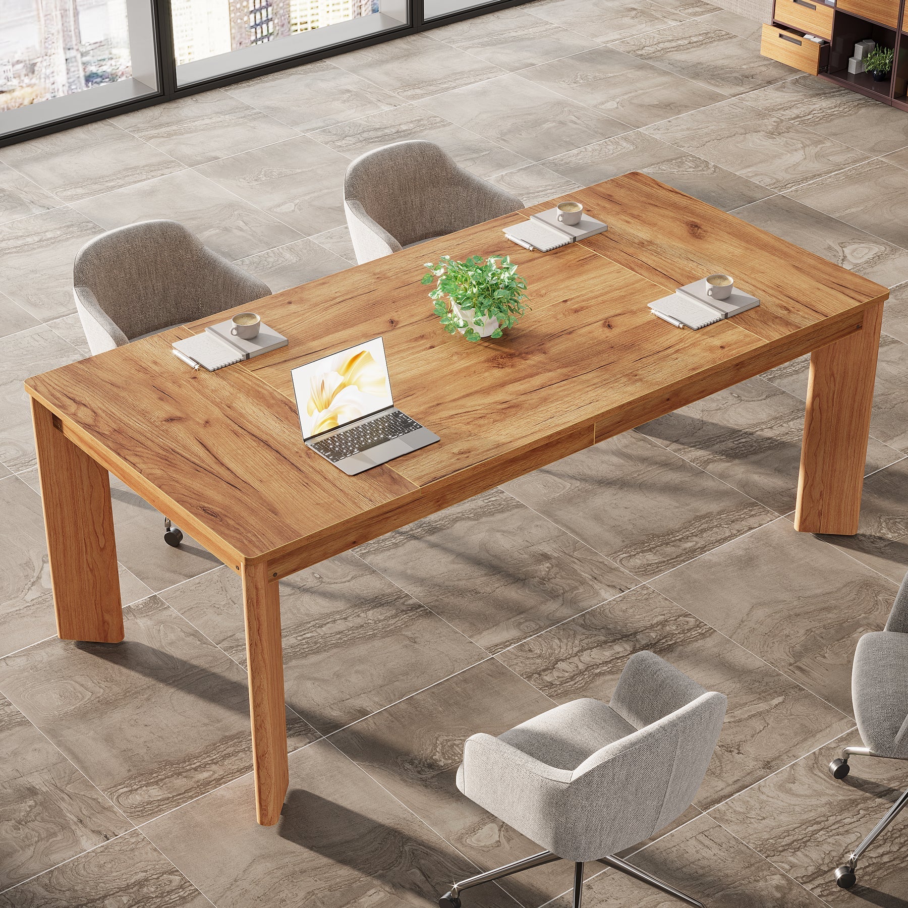 160 cm Executive Desk, Wood Computer Desk Conference Table