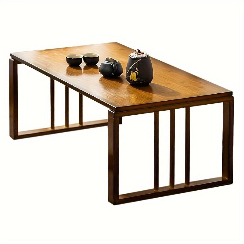 Folding Coffee Center Table Low Leg Ground Retro Coffee Table