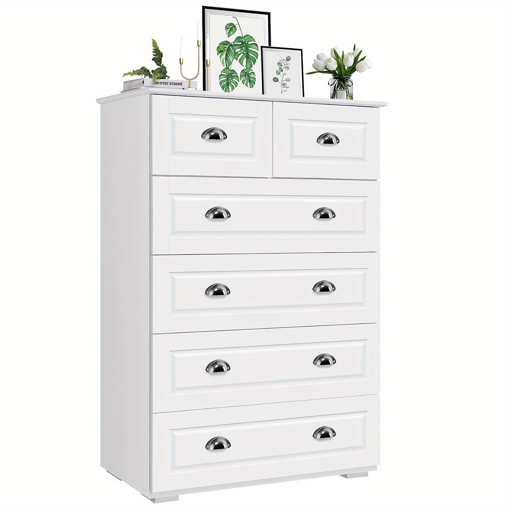 Dresser for Bedroom, 6 Drawer Dresser, Modern Tall dresser for Living Room, Hallway, Entryway