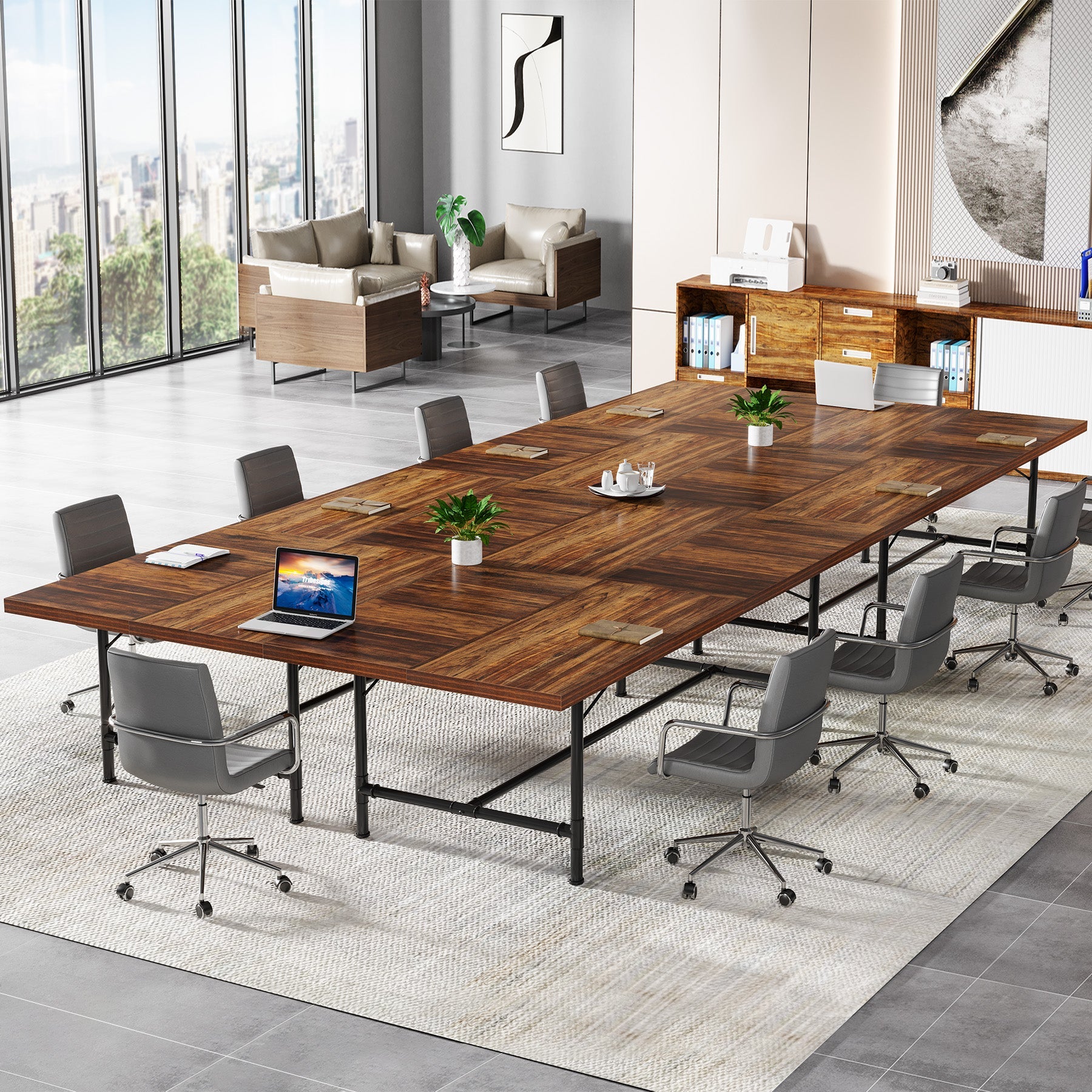 183 cm Conference Table, 180 cm Rectangle Training Table Boardroom Desk