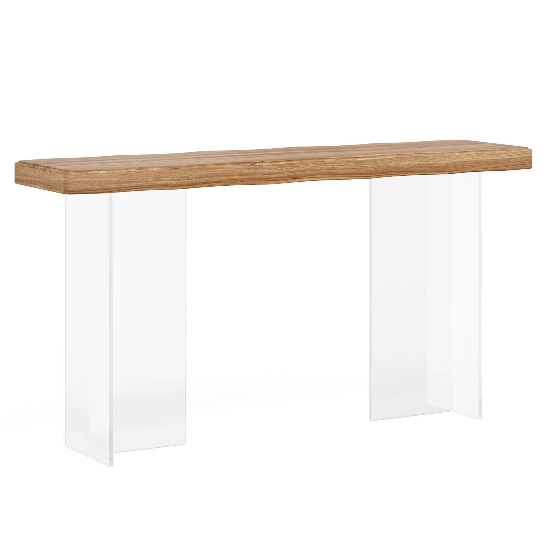 119 cm Console Table Sofa Entryway Table with Acrylic Legs