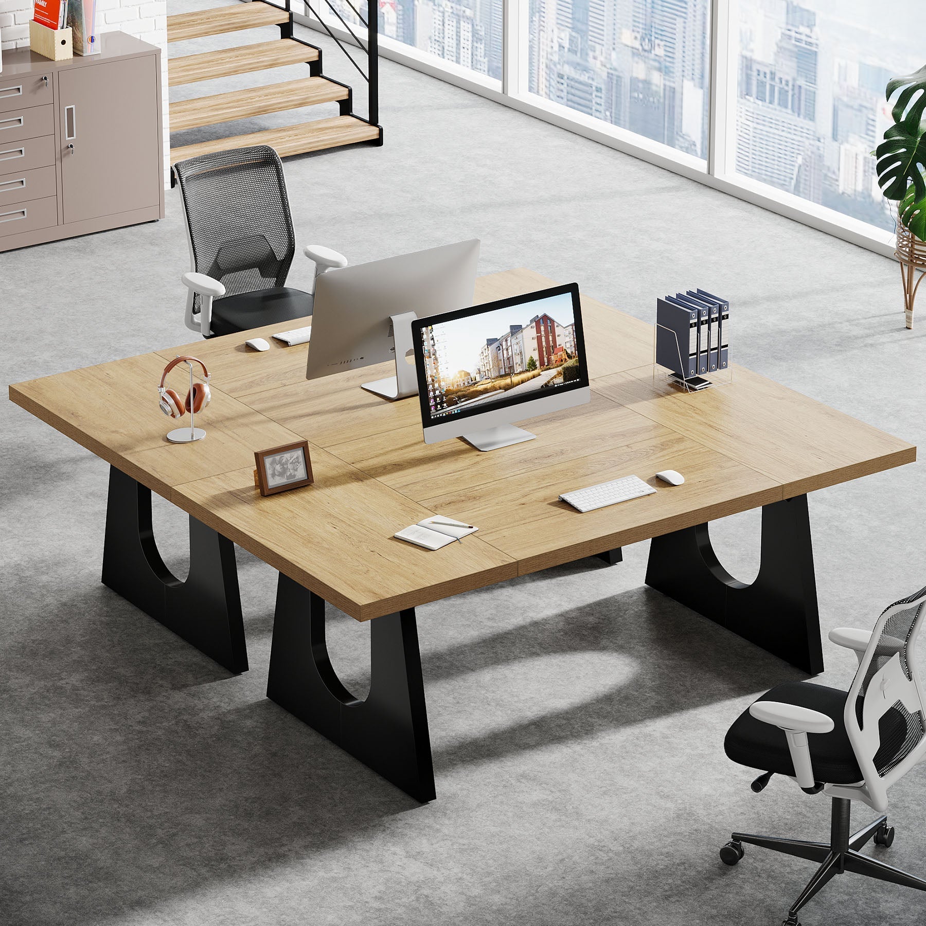 178 cm Executive Desk, Modern Computer Office Desk Workstation