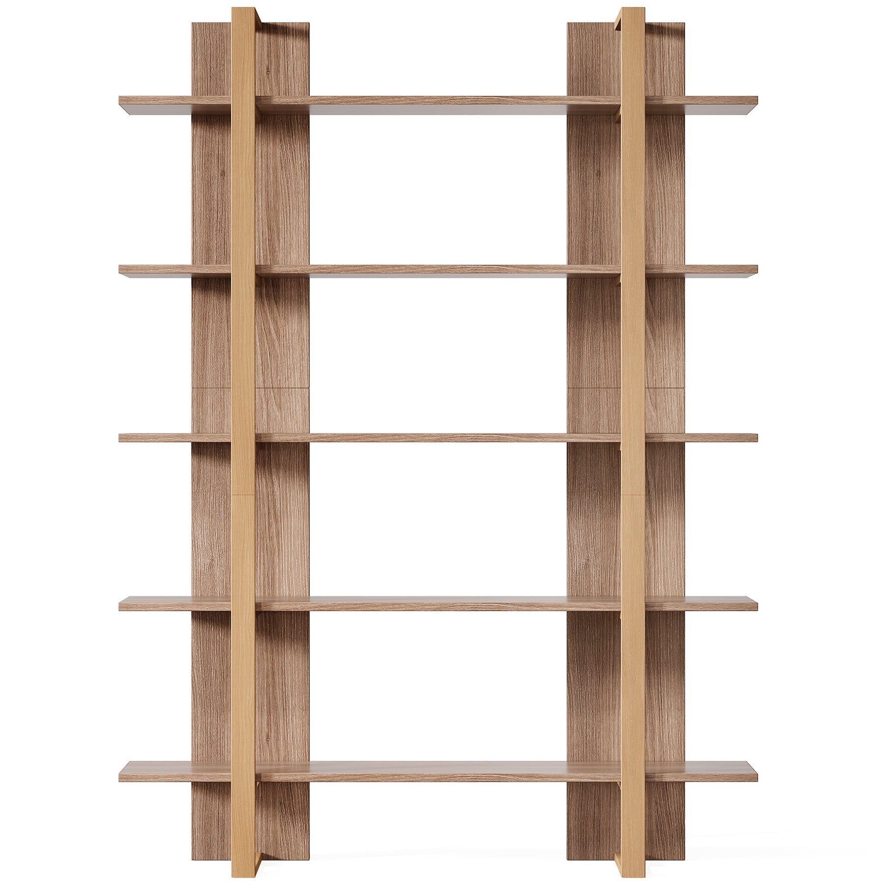 180 cm Bookshelf, 5-Tier Etagere Bookcase Display Shelf