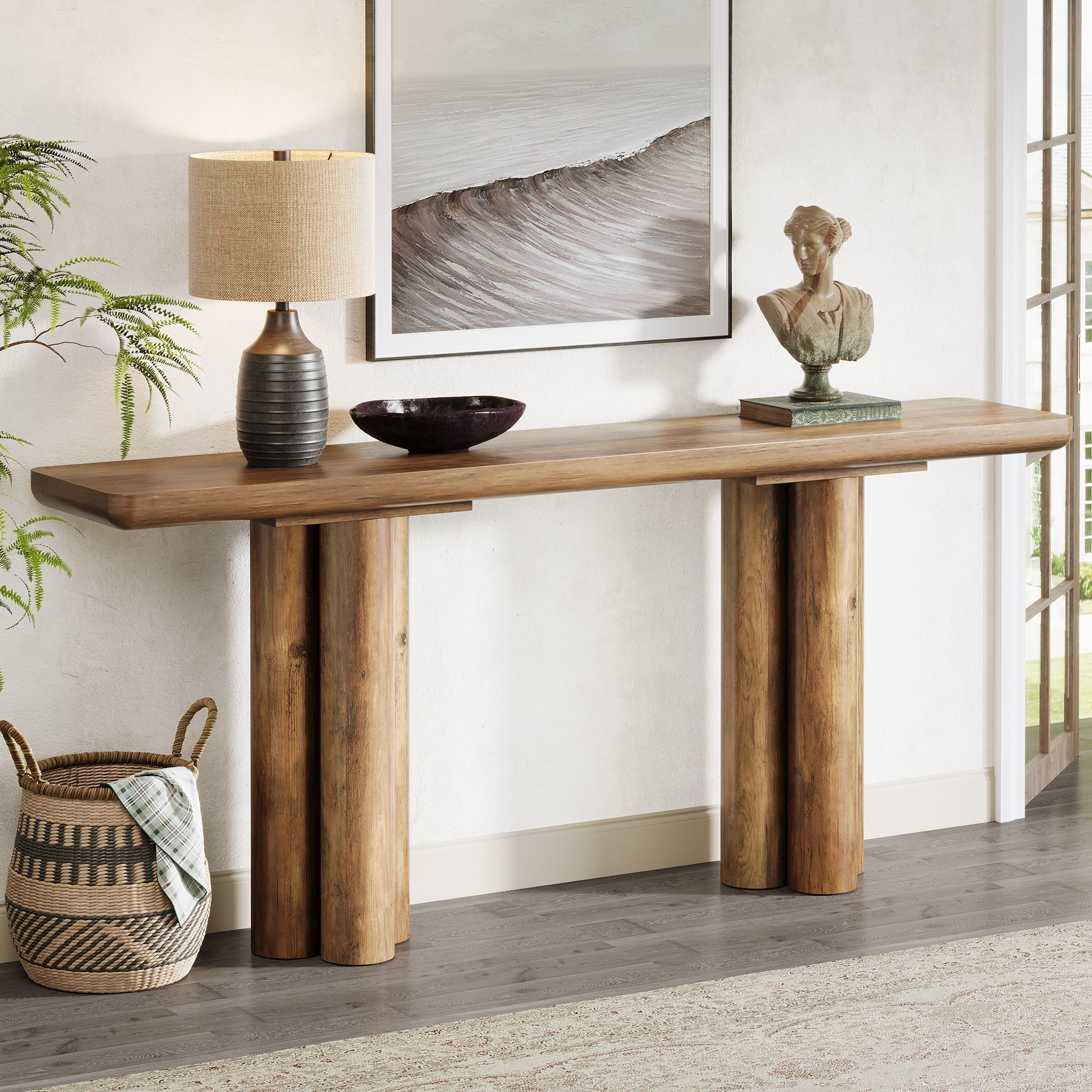 180 cm Console Table, Long Sofa Table Hallway Foyer Table