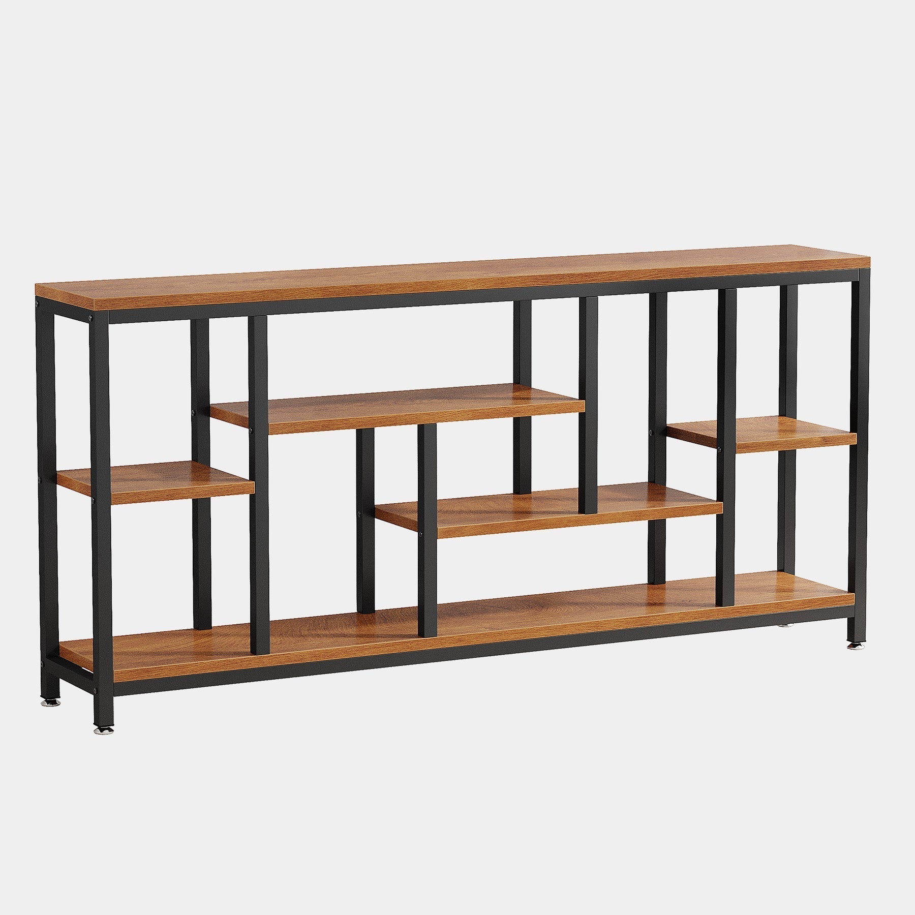 180 cm Console Table Entryway Sofa Table with Storage Shelves